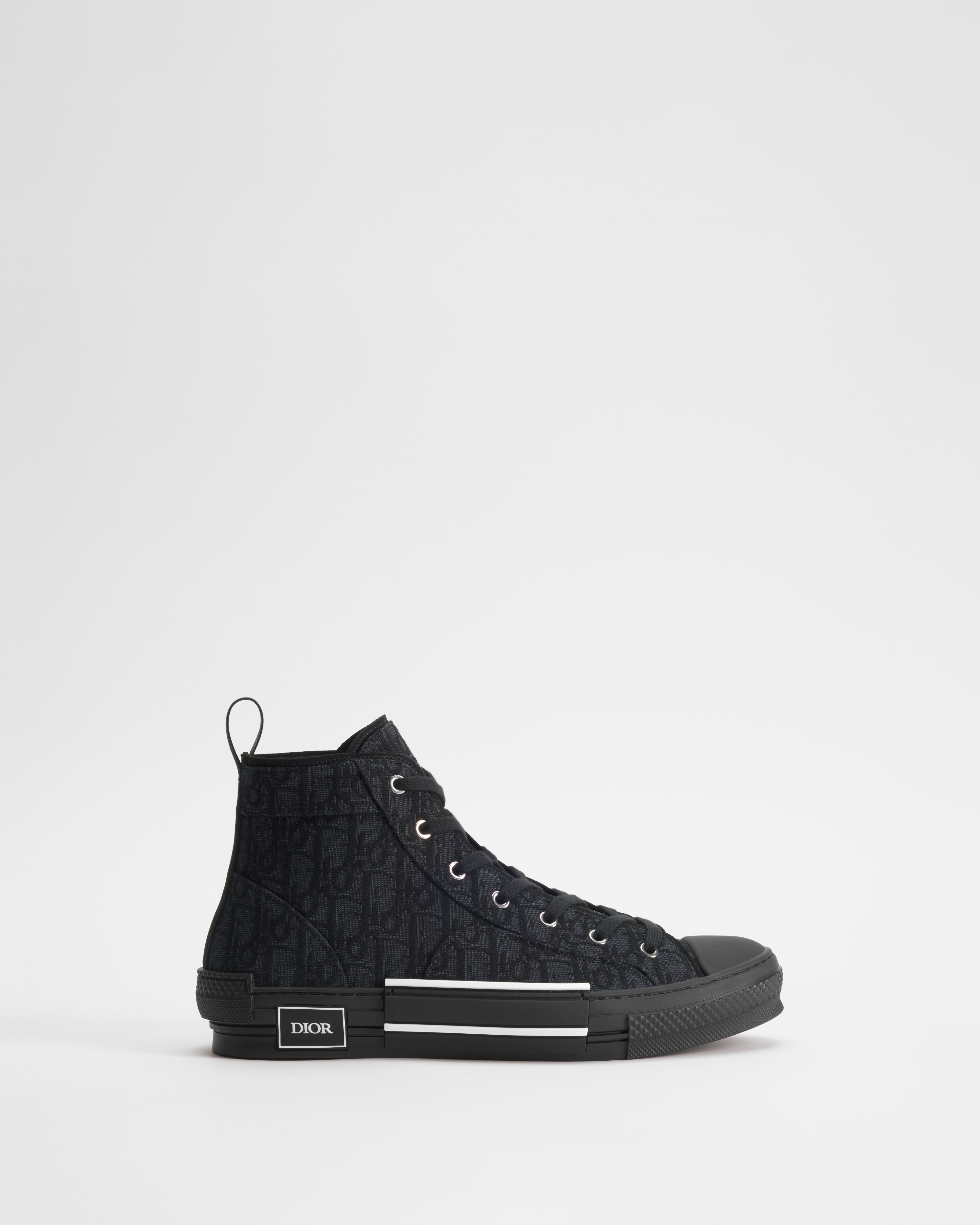 Sneaker B23 League haute Toile jacquard Dior Oblique noir E02