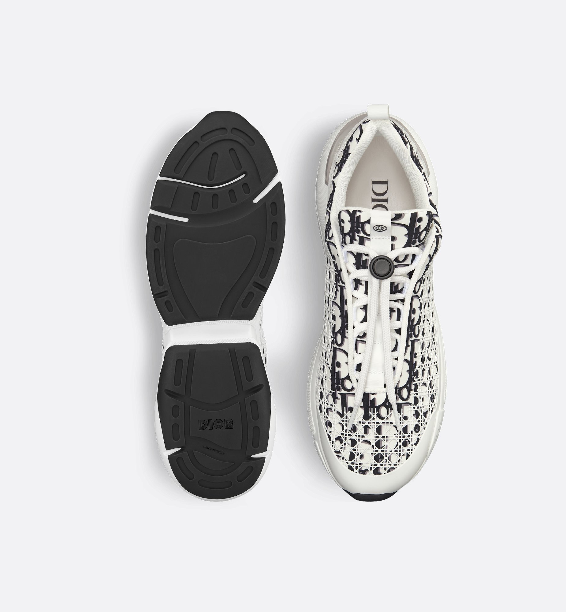 B24 Sneaker White and Black Dior Oblique Technical Fabric | DIOR B24 Sneaker White and Black Dior Oblique Technical Fabric | DIOR