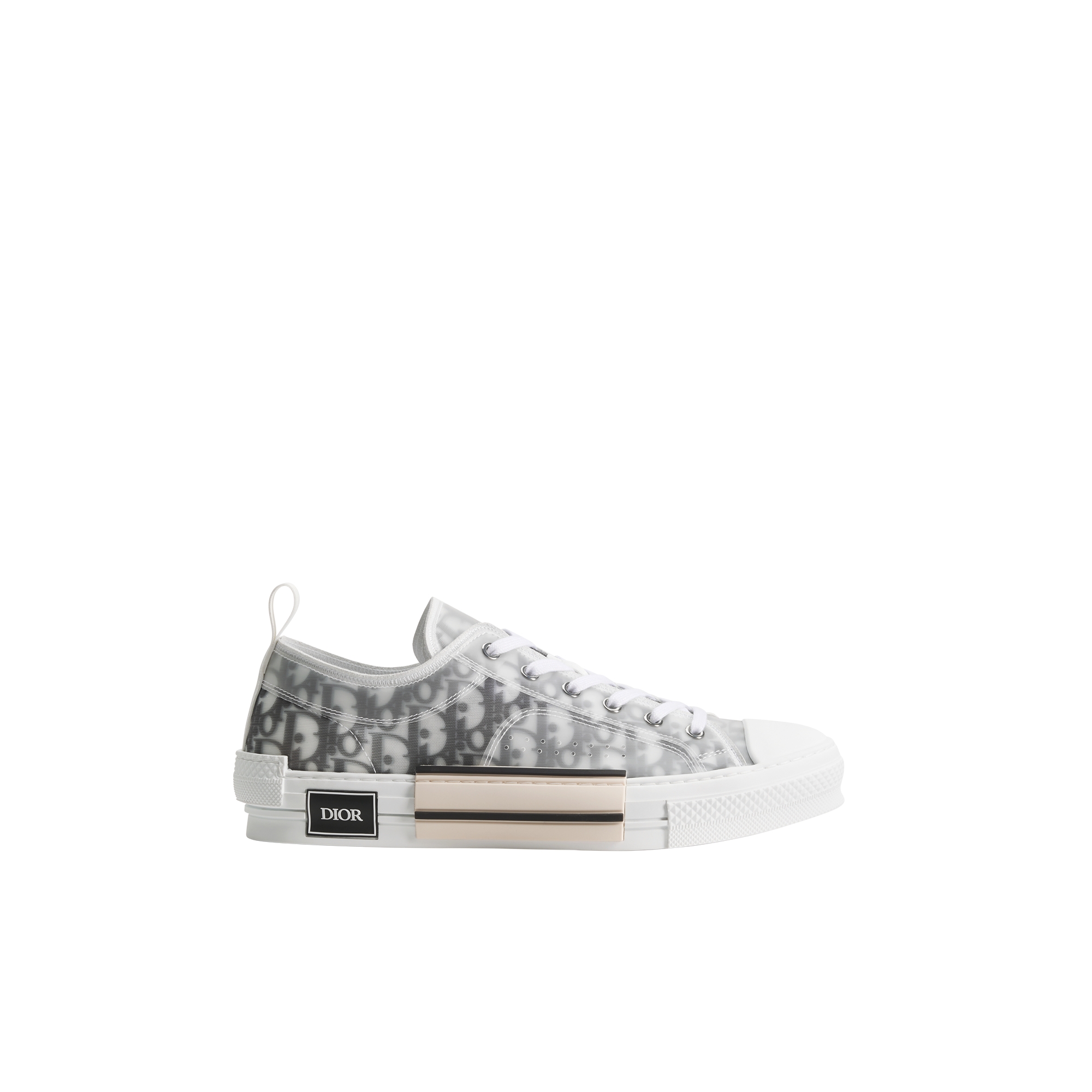 B23 League Low-Top Sneaker White and Black Dior Oblique Canvas | DIOR