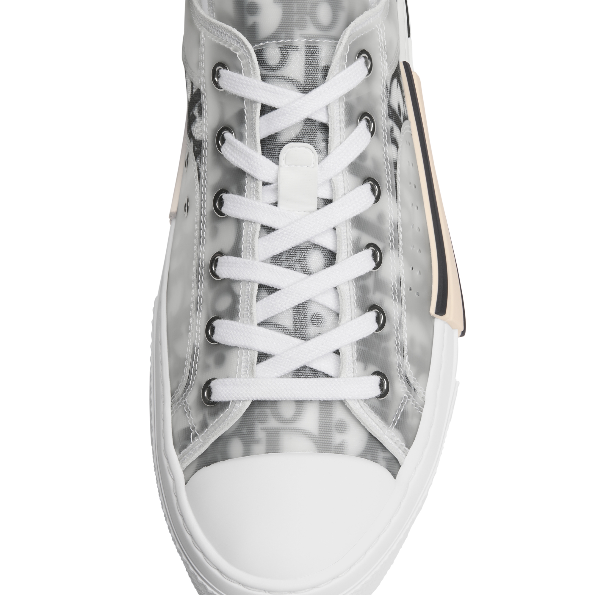 B23 League Low-Top Sneaker White and Black Dior Oblique Canvas E12