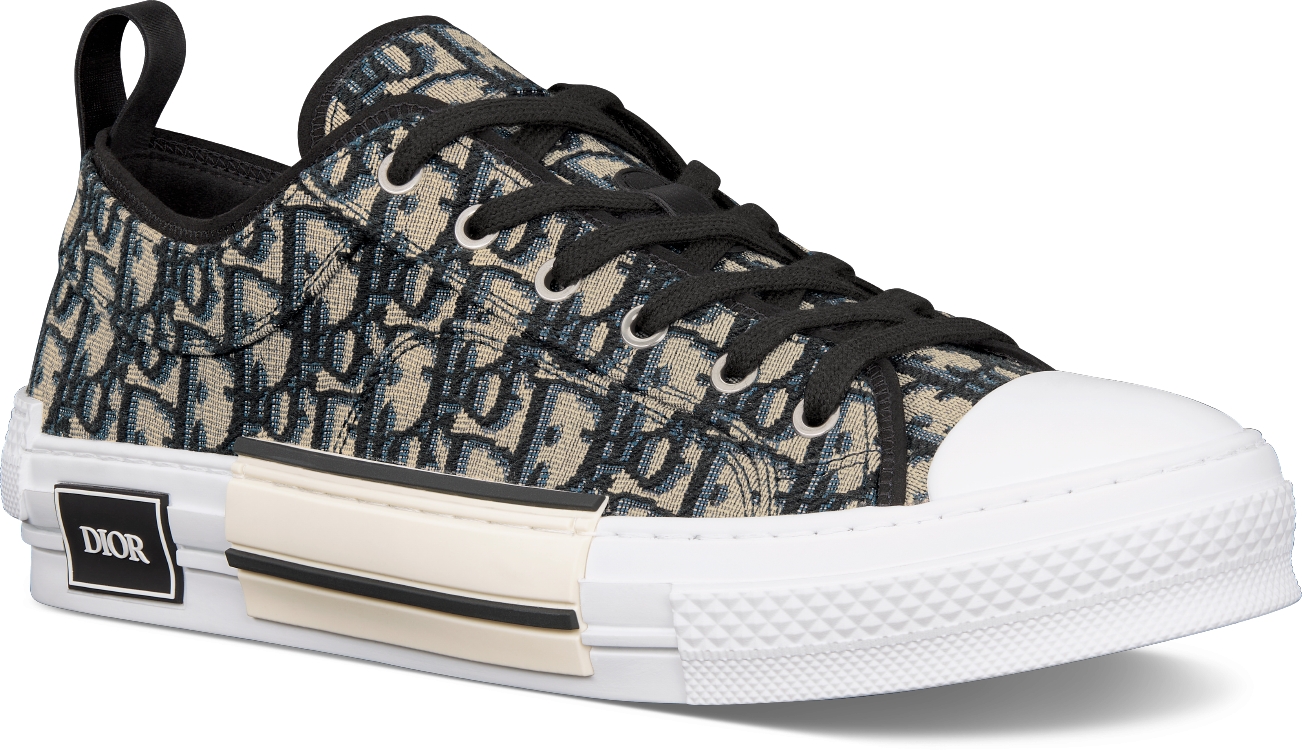 B23 Low Top Sneaker Black Dior Oblique Jacquard DIOR