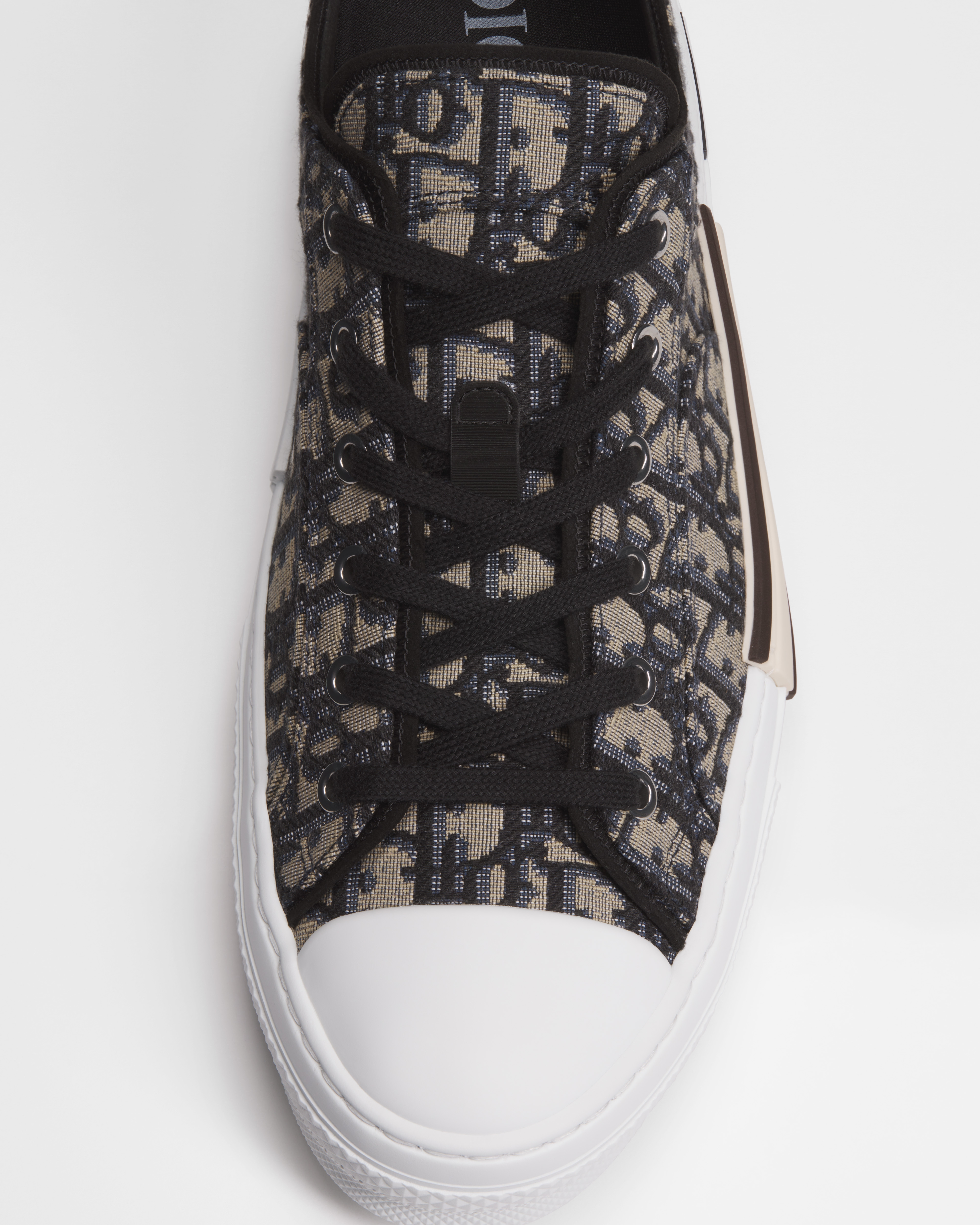 B23 League Low-Top Sneaker Beige and Black Dior Oblique Jacquard E12
