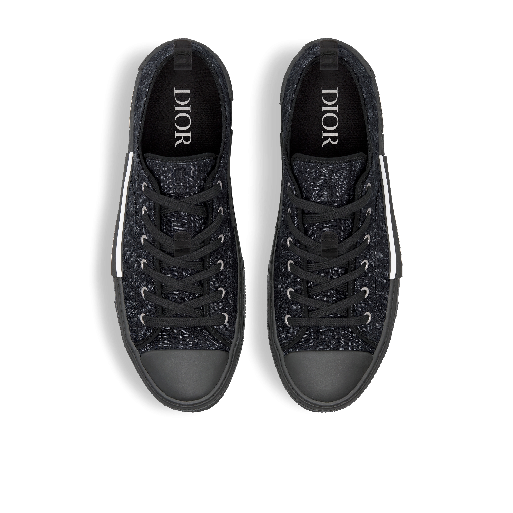 B23 League Low Top Sneaker Dior Oblique Jacquard in Schwarz E06
