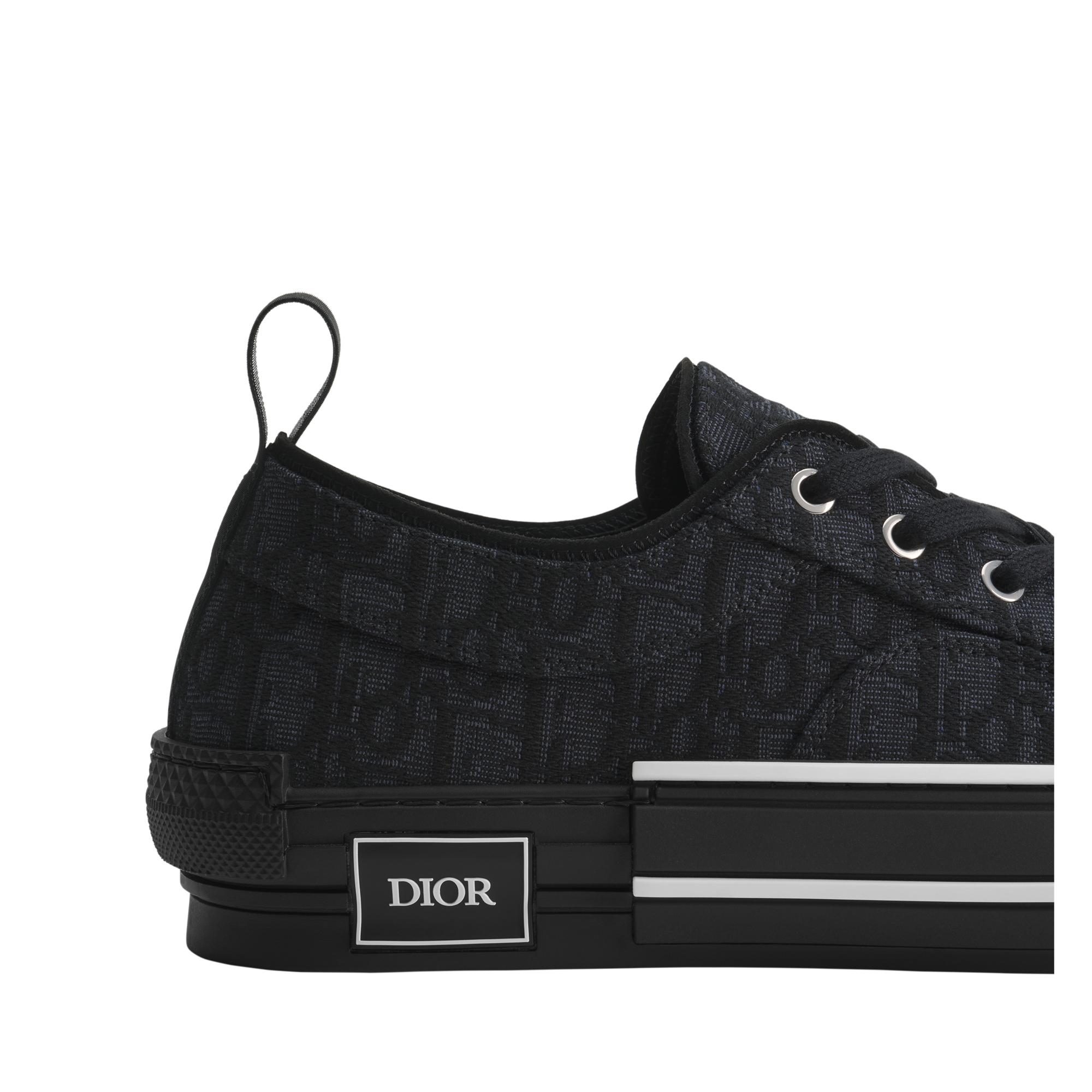 B23 League Low-Top Sneaker Black Dior Oblique Jacquard E09