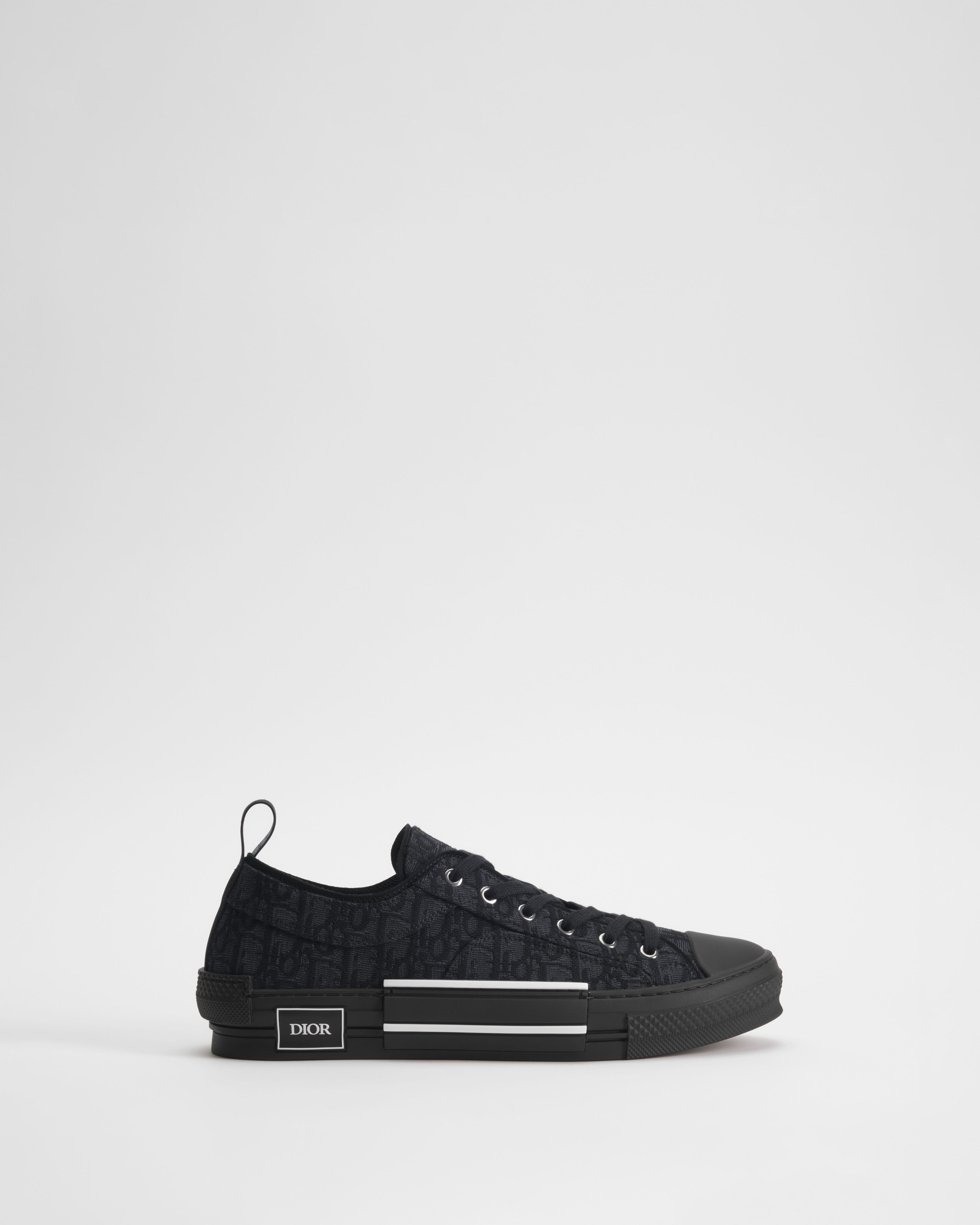 Sneaker B23 League basse Toile jacquard Dior Oblique noir E02
