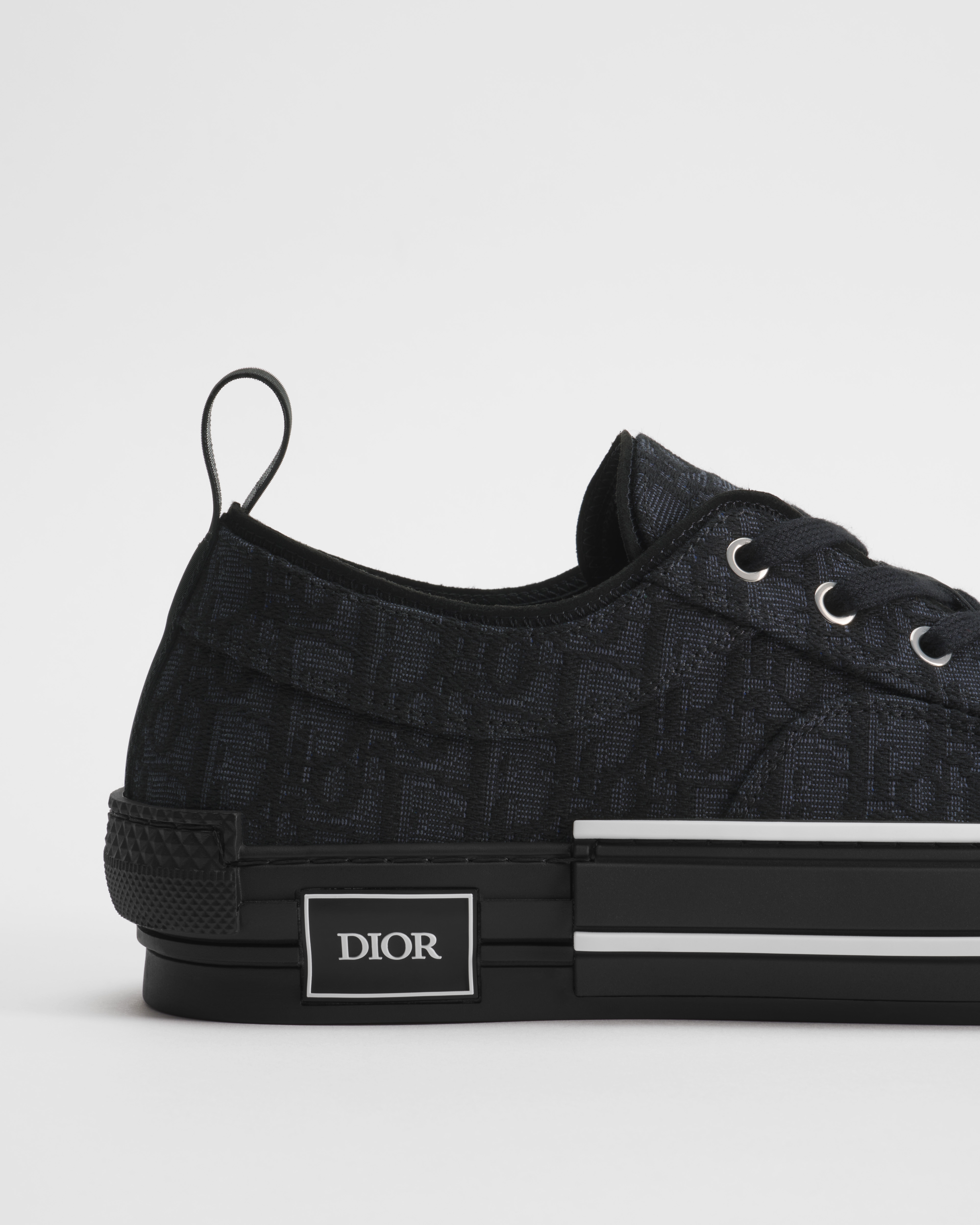 B23 League Low-Top Sneaker Black Dior Oblique Jacquard E09