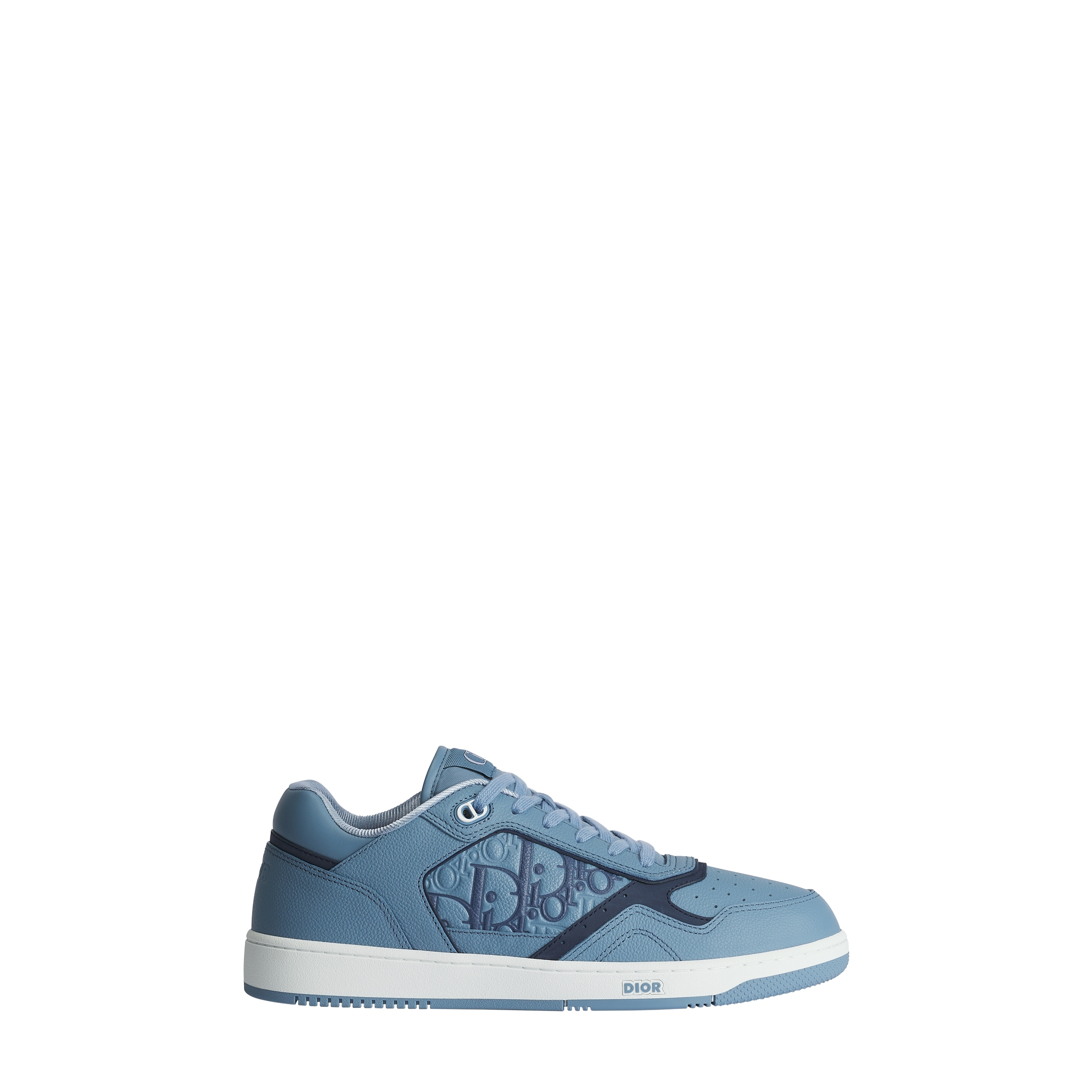 B27 Uptown Low-Top Sneaker Light Blue Grained Calfskin and Light Blue Dior Gravity Grained Leather E02