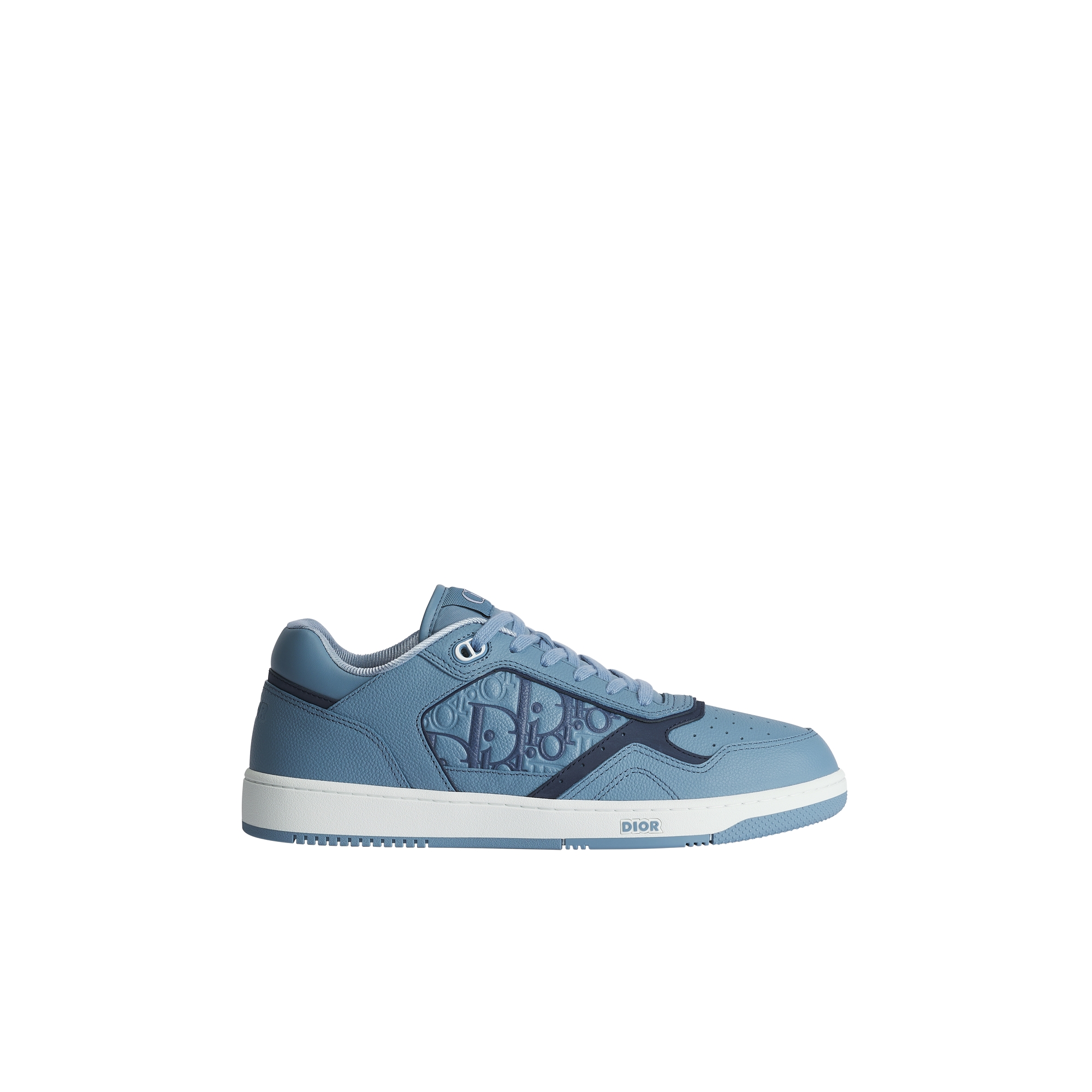 B27 Uptown Low-Top Sneaker Light Blue Grained Calfskin and Light Blue Dior Gravity Grained Leather E02