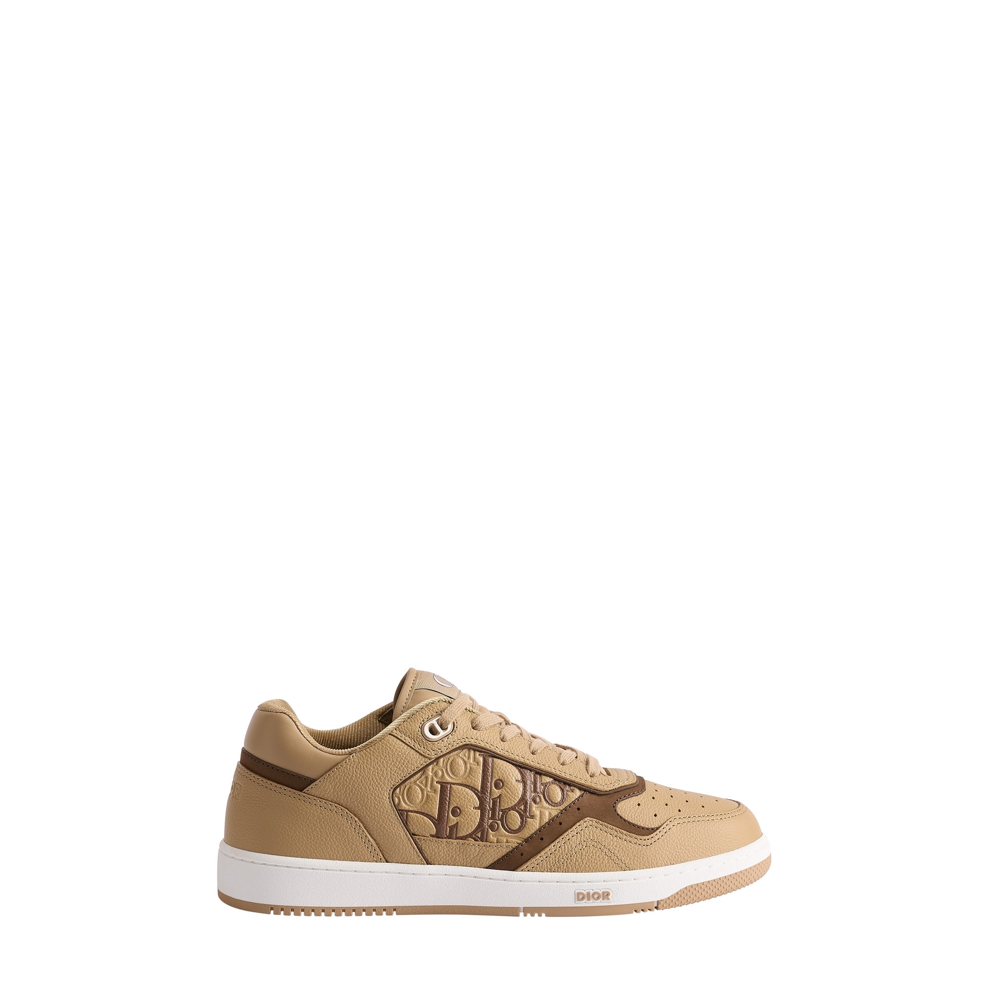 B27 Uptown Low-Top Sneaker Beige Grained Calfskin and Beige Dior