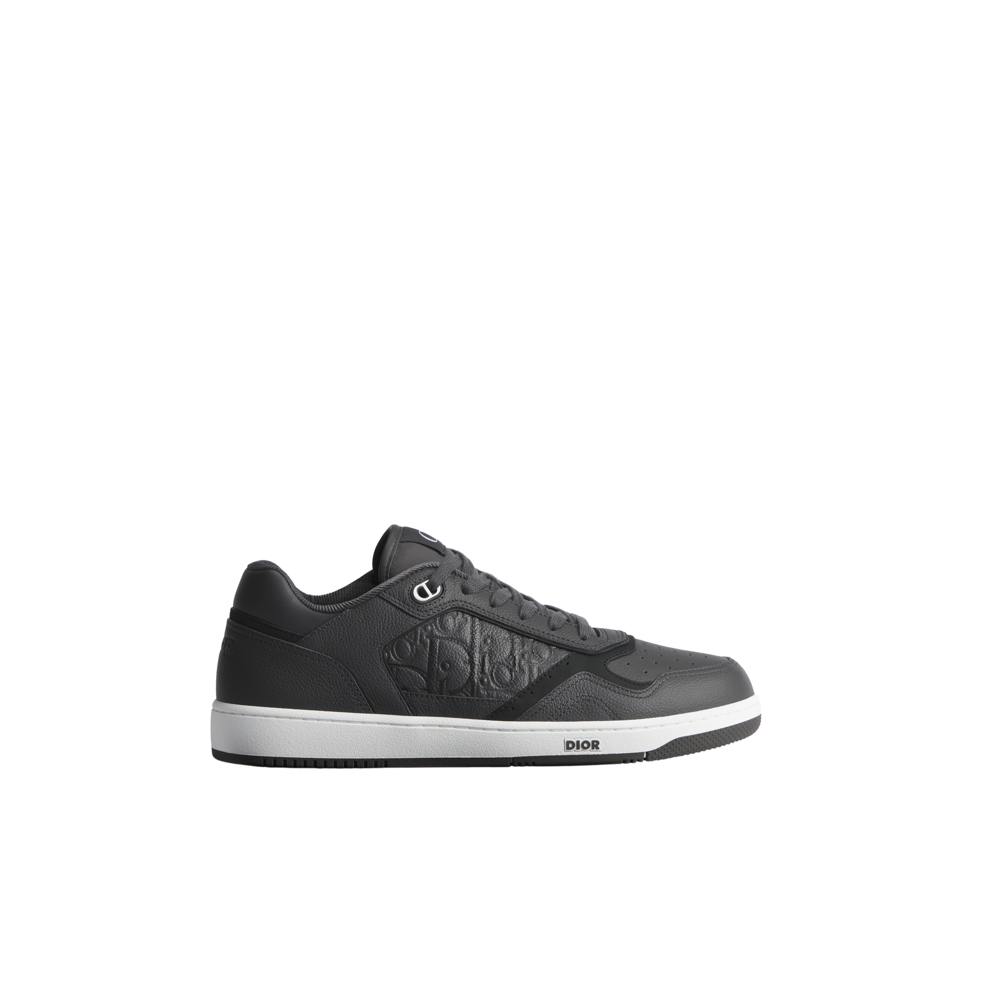  Deep Gray Grained Calfskin and Deep Gray Dior Gravity Grained Leather