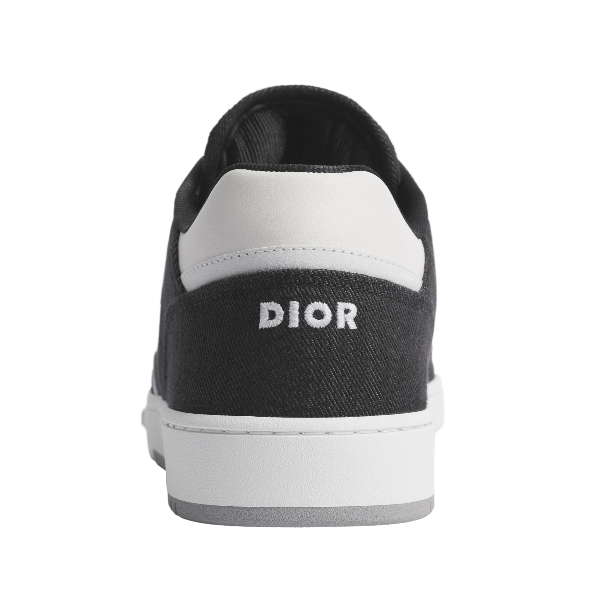 B27 Uptown Low-Top Sneaker White Smooth Calfskin, Black Denim and White Dior Oblique Galaxy Leather E08