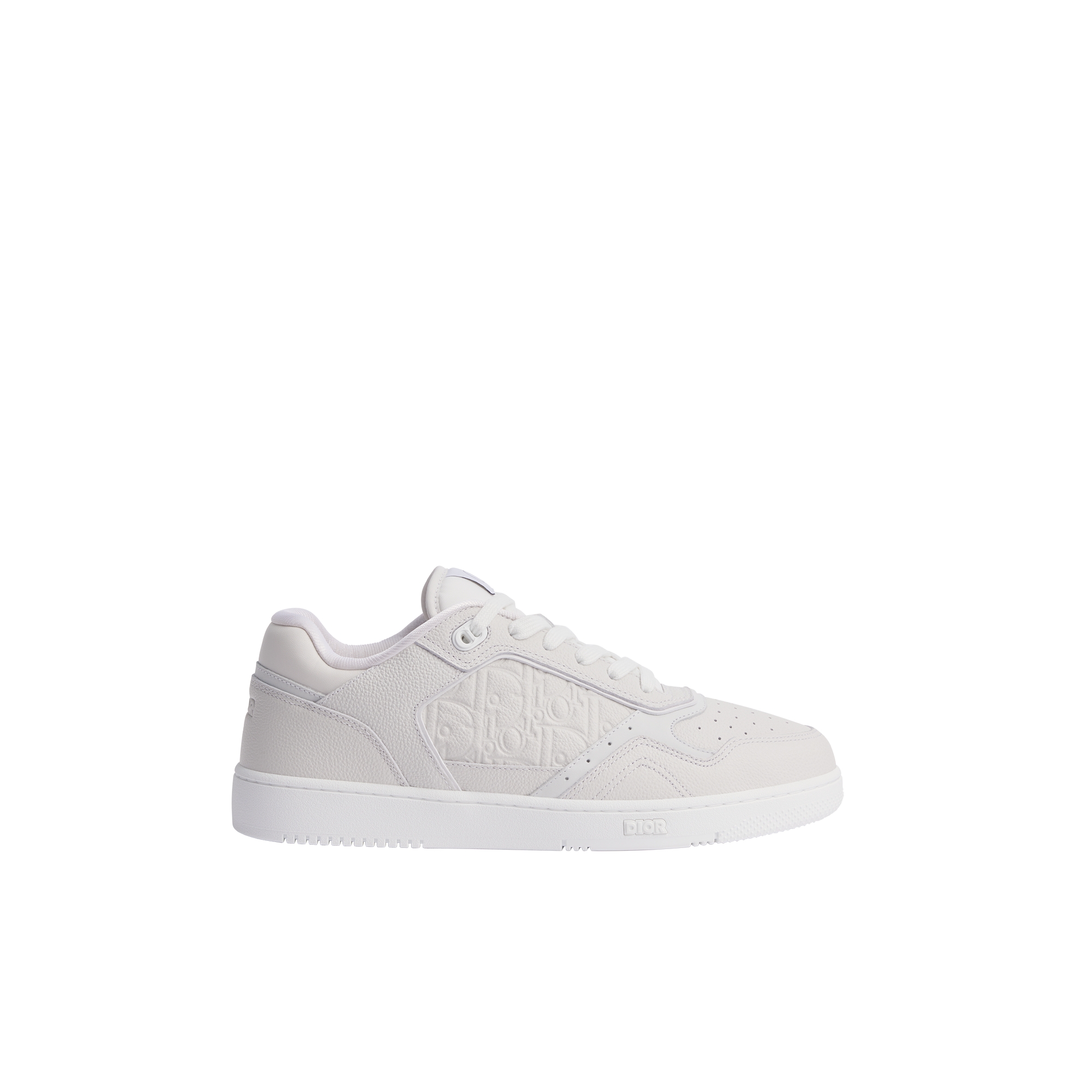 B27 Uptown Low-Top Sneaker White Grained Calfskin and White Dior Gravity Leather E02