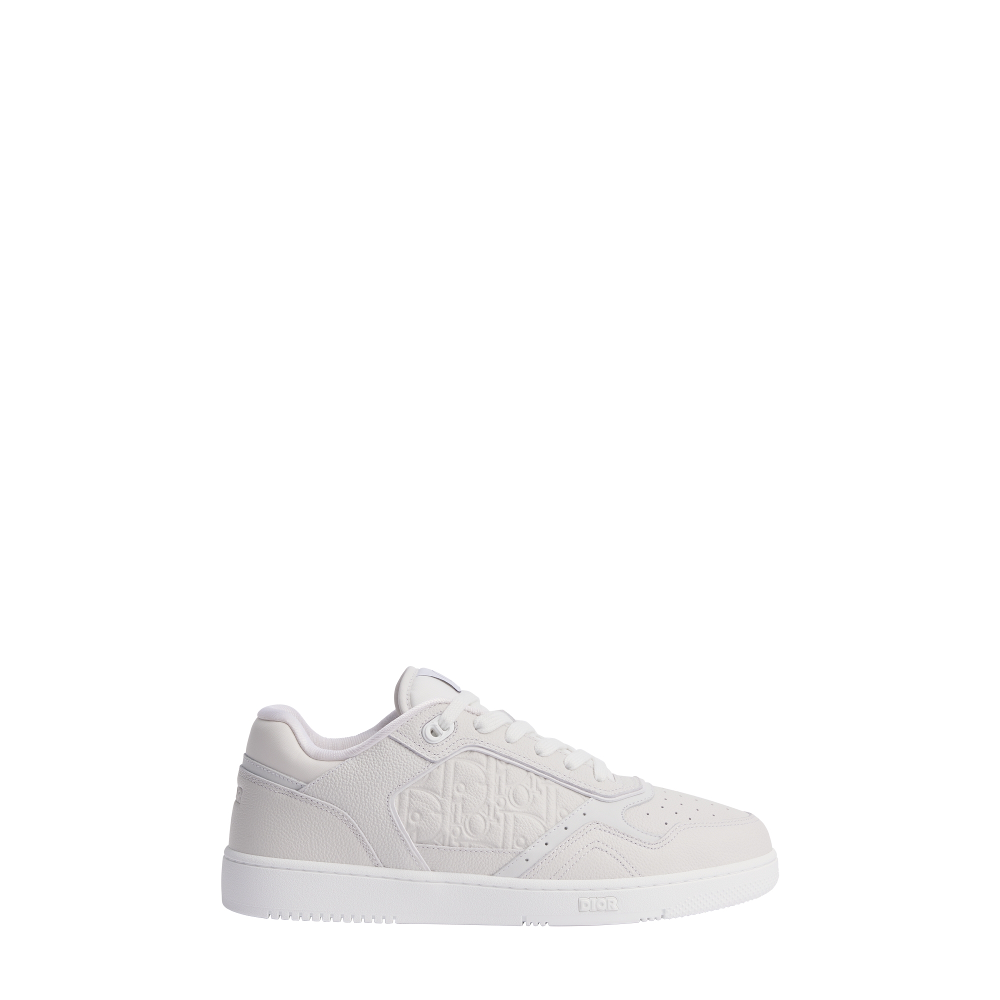  White Grained Calfskin and White Dior Gravity Leather