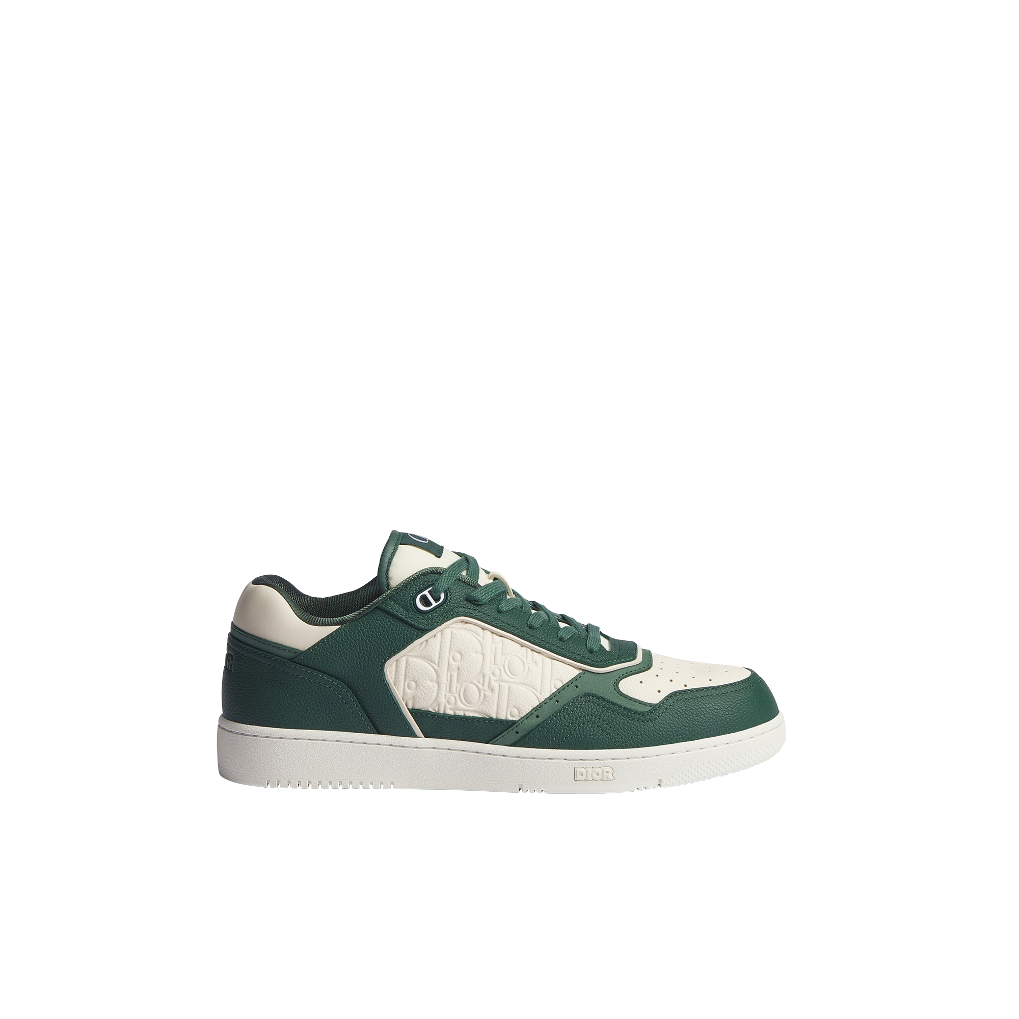  Deep Green and Cream Grained Calfskin with Cream Dior Gravity Leather