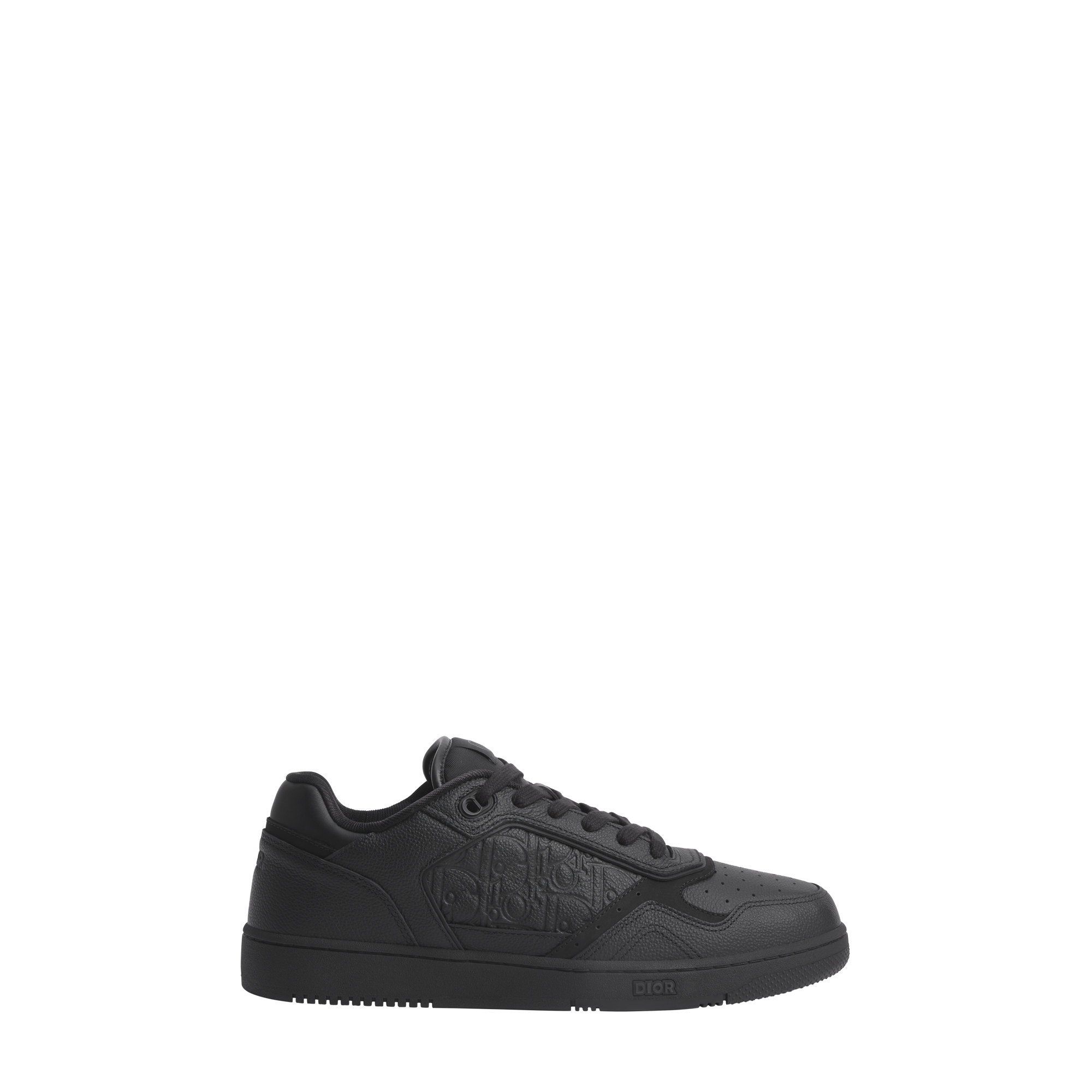 B27 Uptown Low-Top Sneaker Black Grained Calfskin and Black Dior Gravity Leather E02
