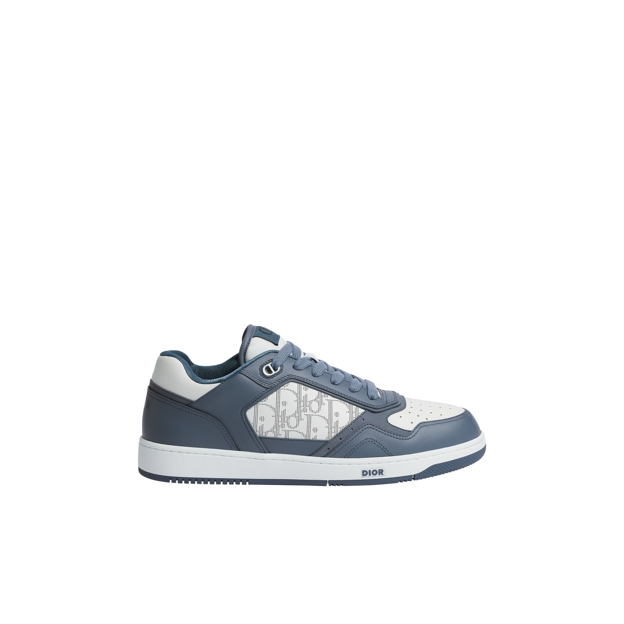  Blue and White Smooth Calfskin with White Dior Oblique Galaxy Leather