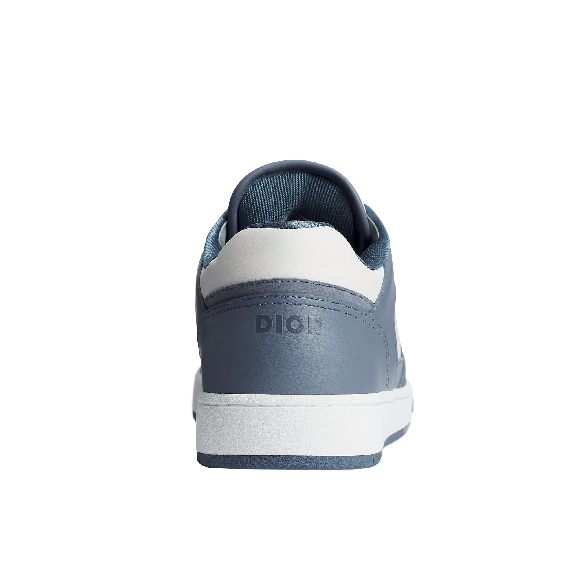 B27 Uptown Low-Top Sneaker Blue and White Smooth Calfskin with White Dior Oblique Galaxy Leather E08
