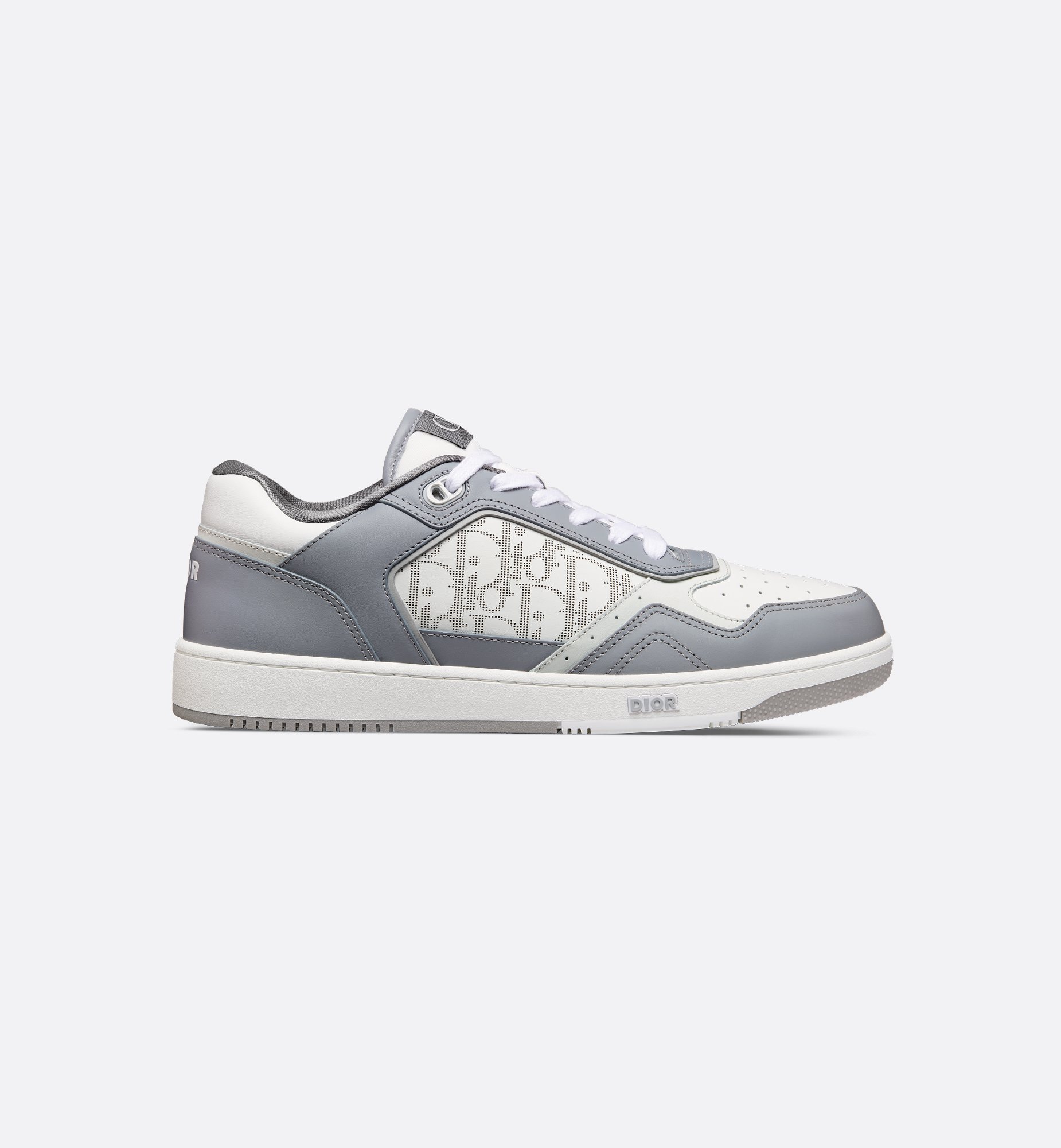 B27 Uptown Low-Top Sneaker Dior Gray Smooth Calfskin and B27 Uptown Low-Top Sneaker Dior Gray Smooth Calfskin and