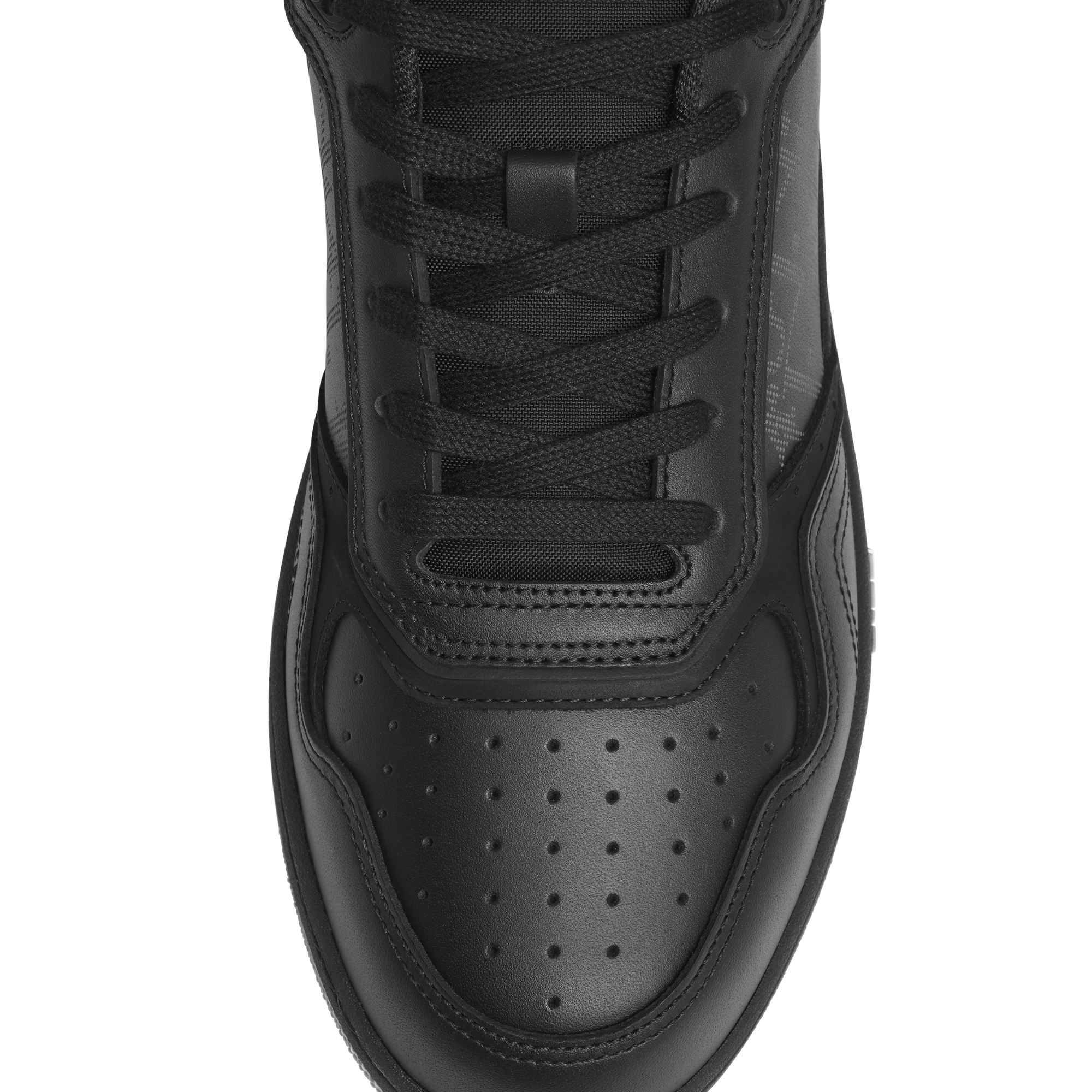 B27 Uptown Low-Top Sneaker Black Smooth Calfskin, Black Suede and Black Dior Oblique Galaxy Leather E06