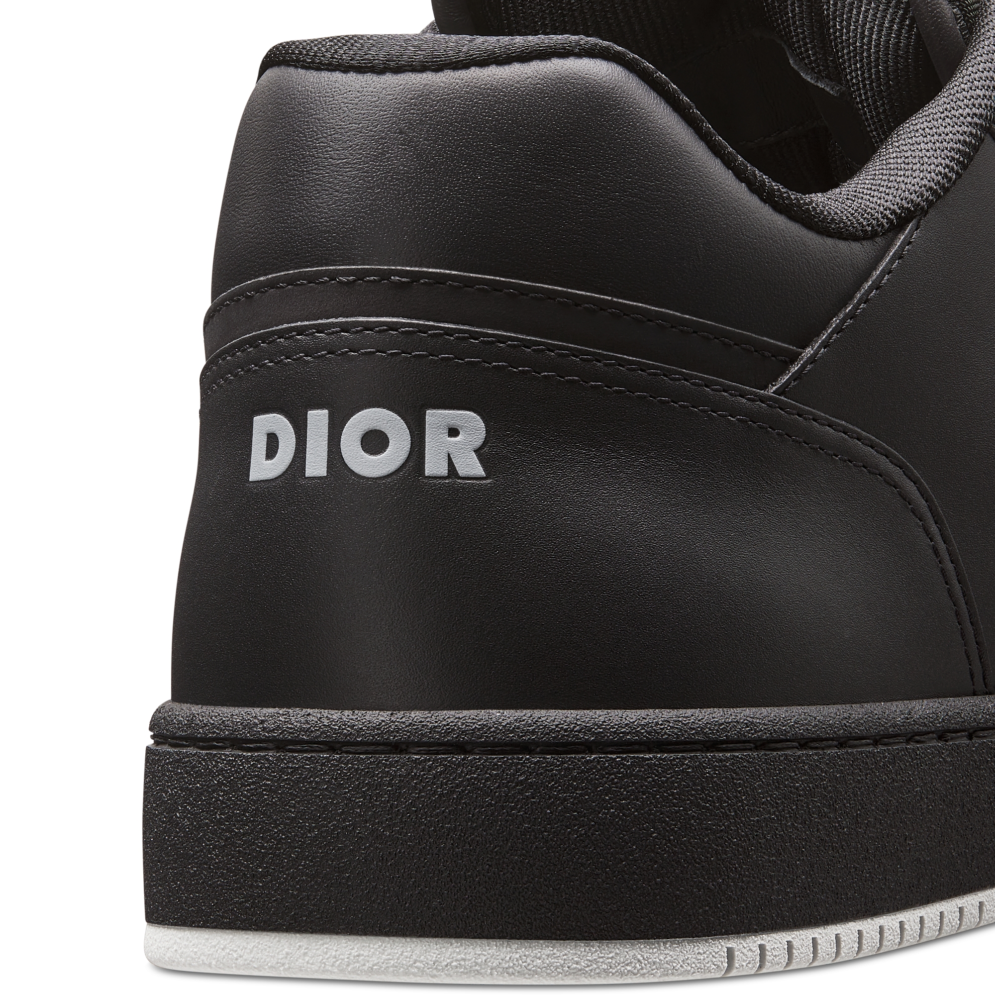 B27 Uptown Low-Top Sneaker Black Smooth Calfskin, Black Suede and Black Dior Oblique Galaxy Leather E09