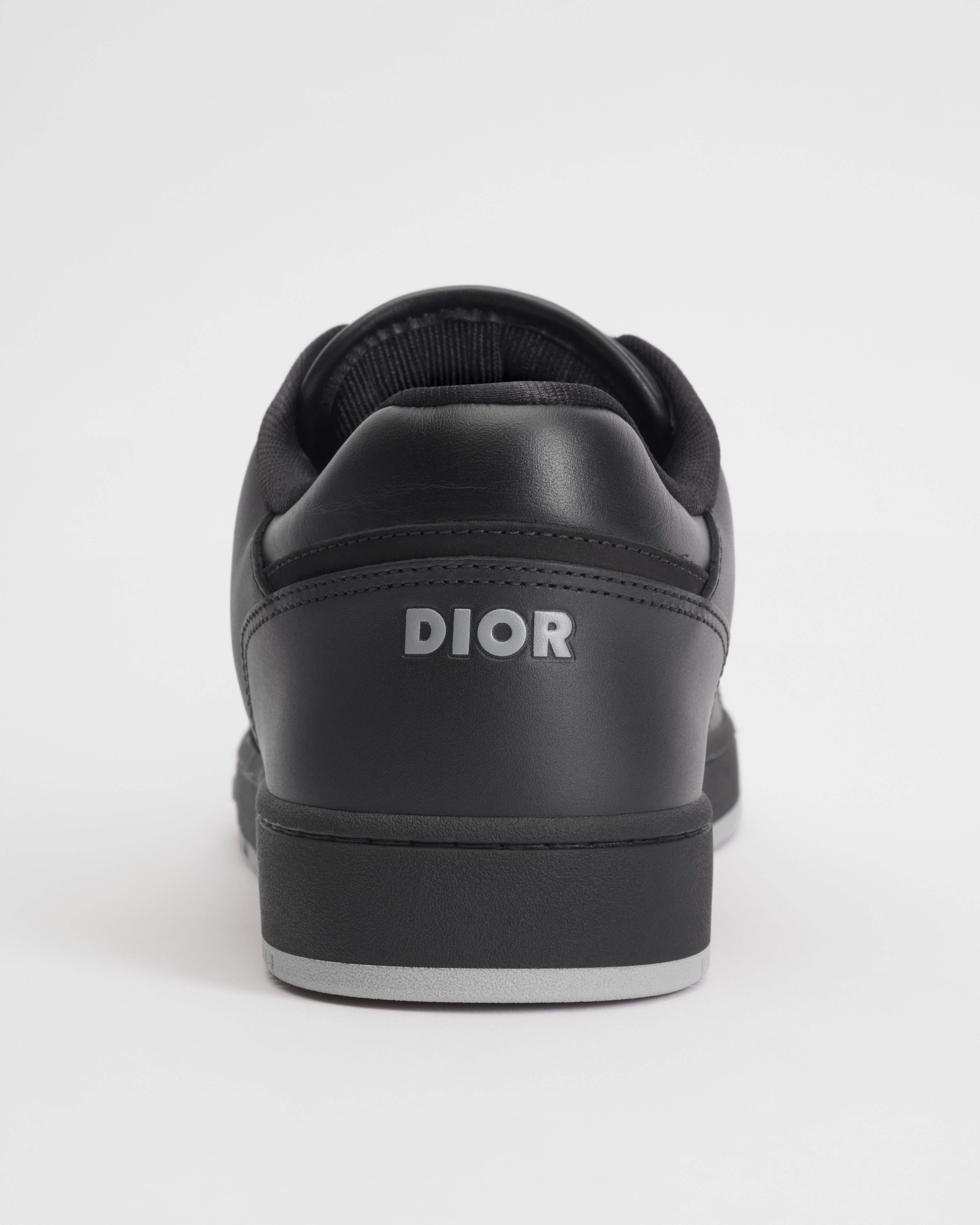 B27 Uptown Low-Top Sneaker Black Smooth Calfskin, Black Suede and Black Dior Oblique Galaxy Leather E08