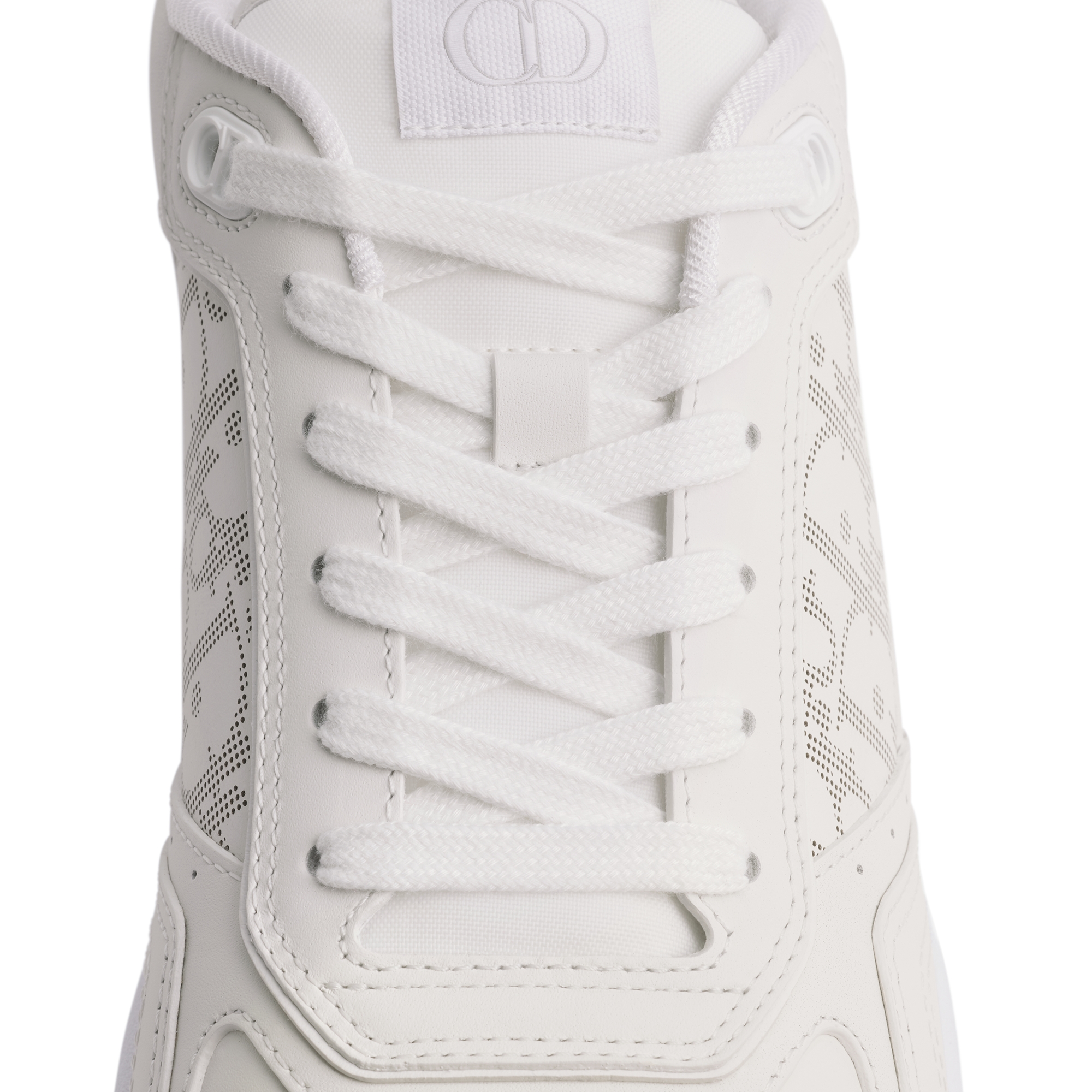 B27 Uptown Low-Top Sneaker White Smooth Calfskin and White Dior Oblique Galaxy Leather E11