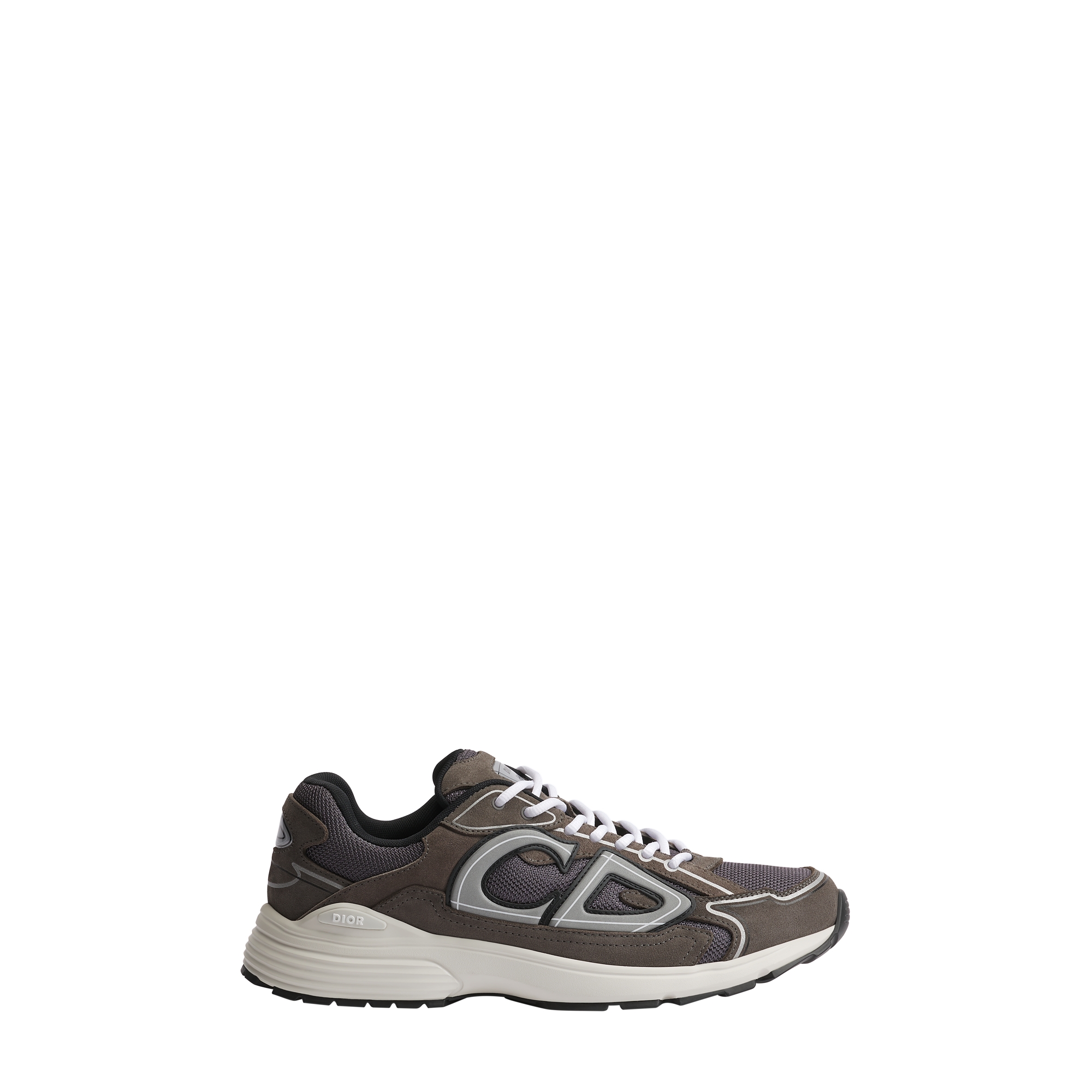 B30 Countdown Sneaker Gray Suede Calfskin and Gray Technical Mesh E02