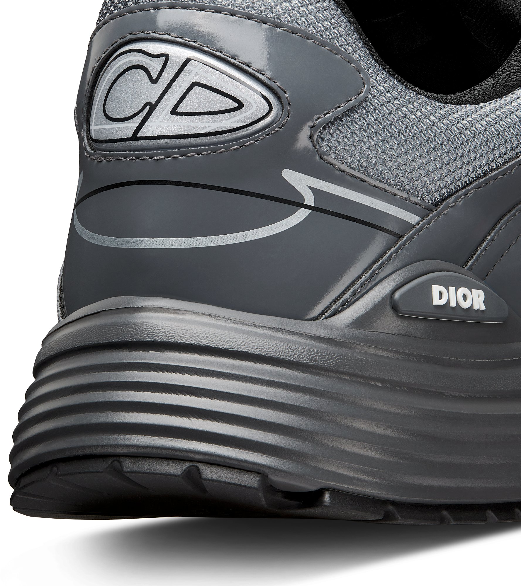 B30 Sneaker Light Gray Technical Mesh and Gray Brilliant-Finish Technical  Fabric | DIOR