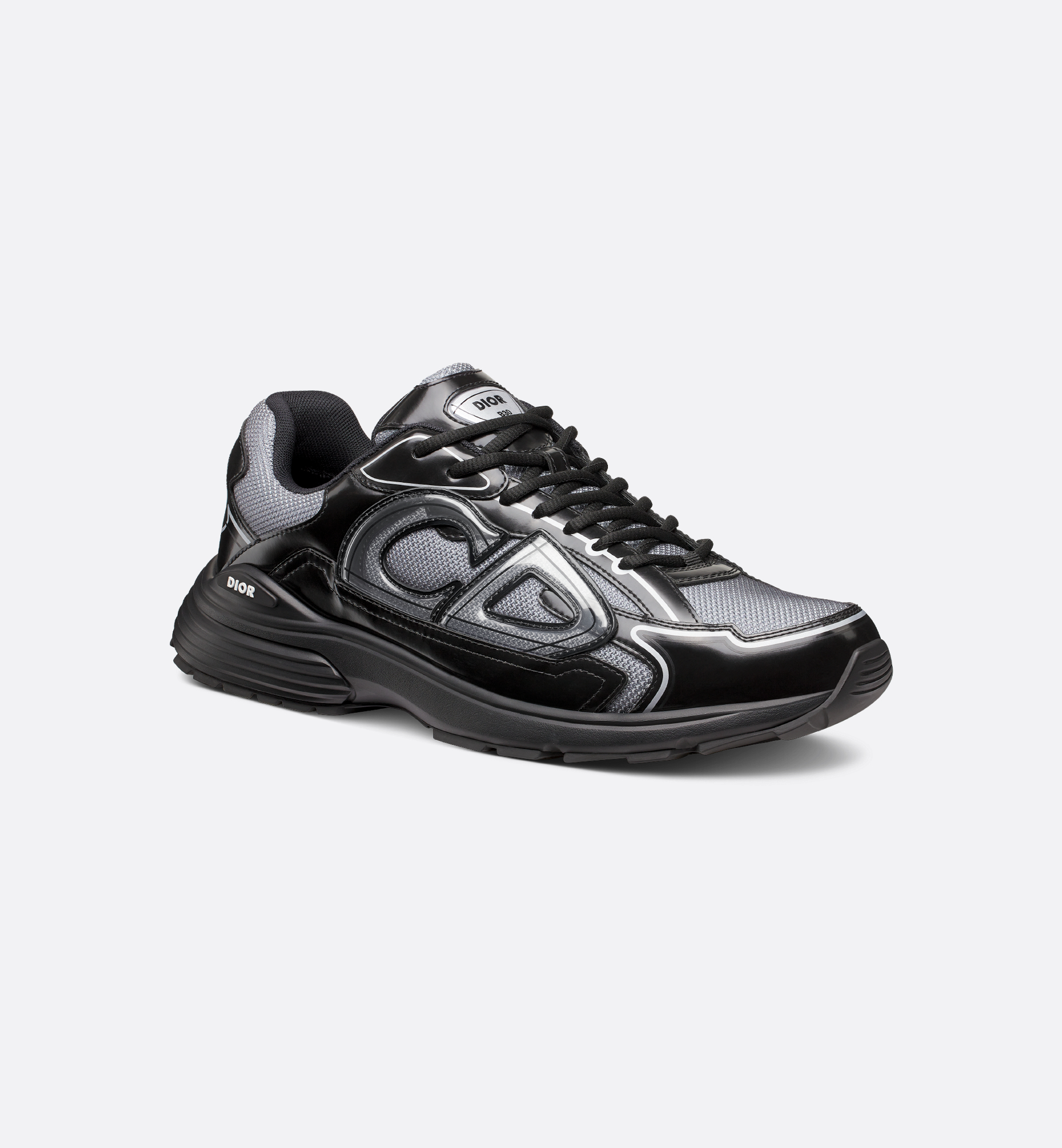 B30 Countdown Sneaker Light Gray Technical Mesh and Black B30 Countdown Sneaker Light Gray Technical Mesh and Black