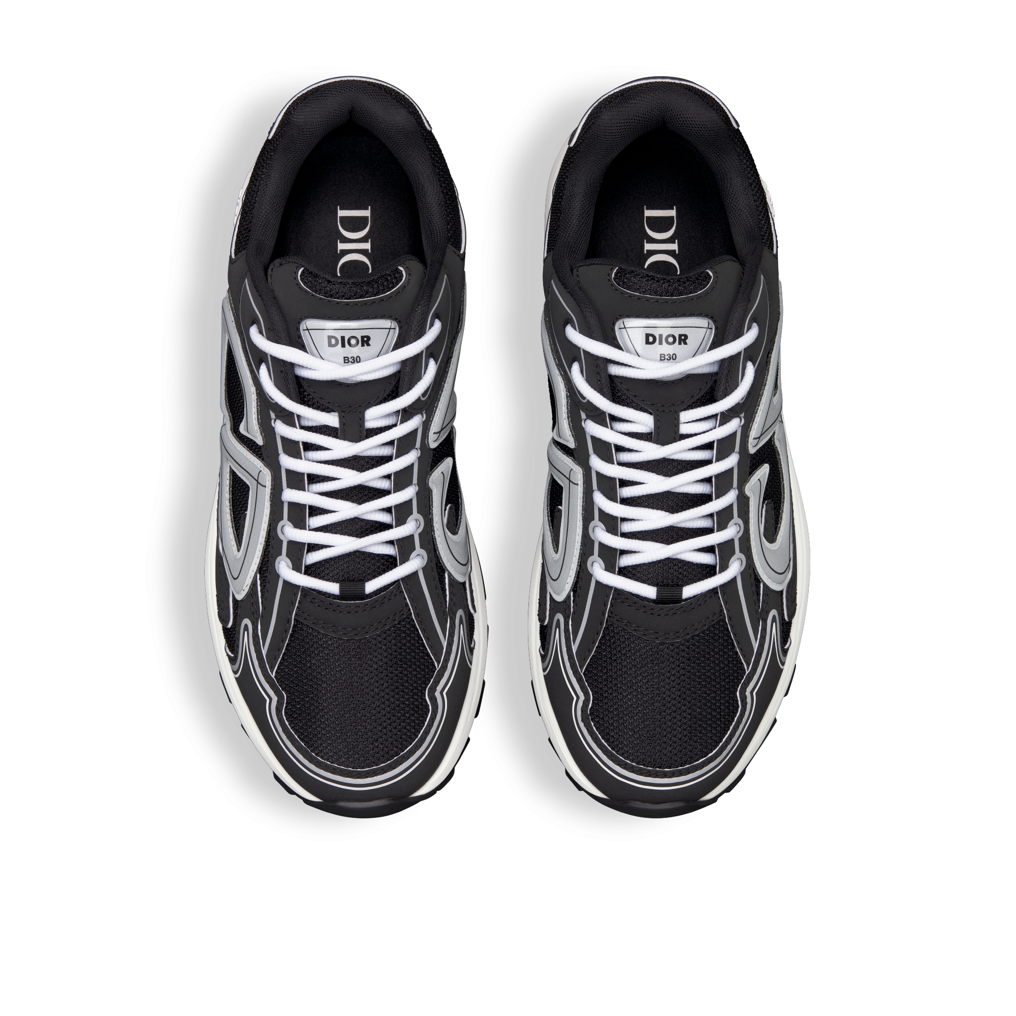 B30 Countdown Sneaker Mesh in Schwarz und Funktionsstoff in Schwarz | DIOR