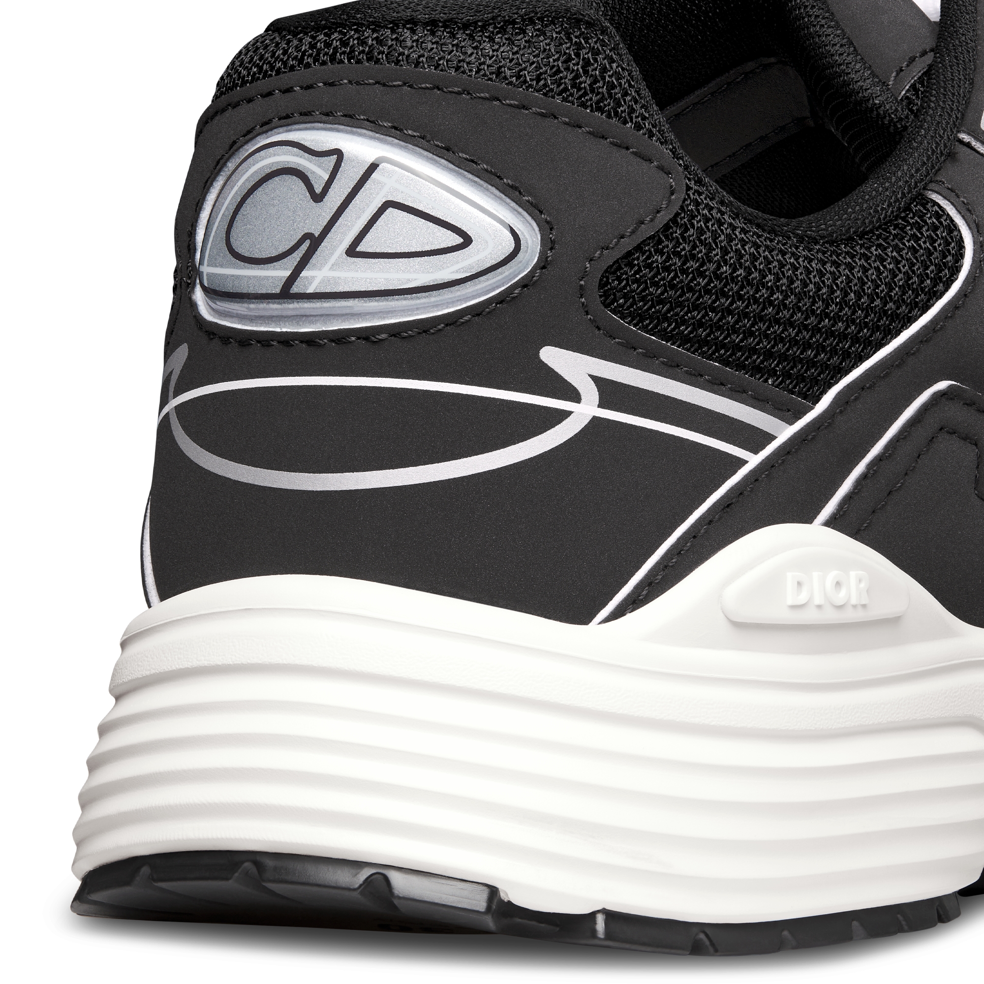 B30 Countdown Sneaker Black Technical Mesh and Black Technical Fabric E09