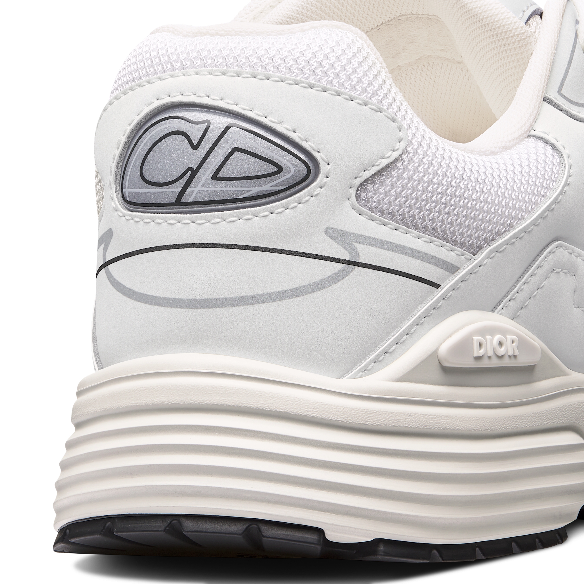 B30 Countdown Sneaker White Technical Mesh and White Technical Fabric E09