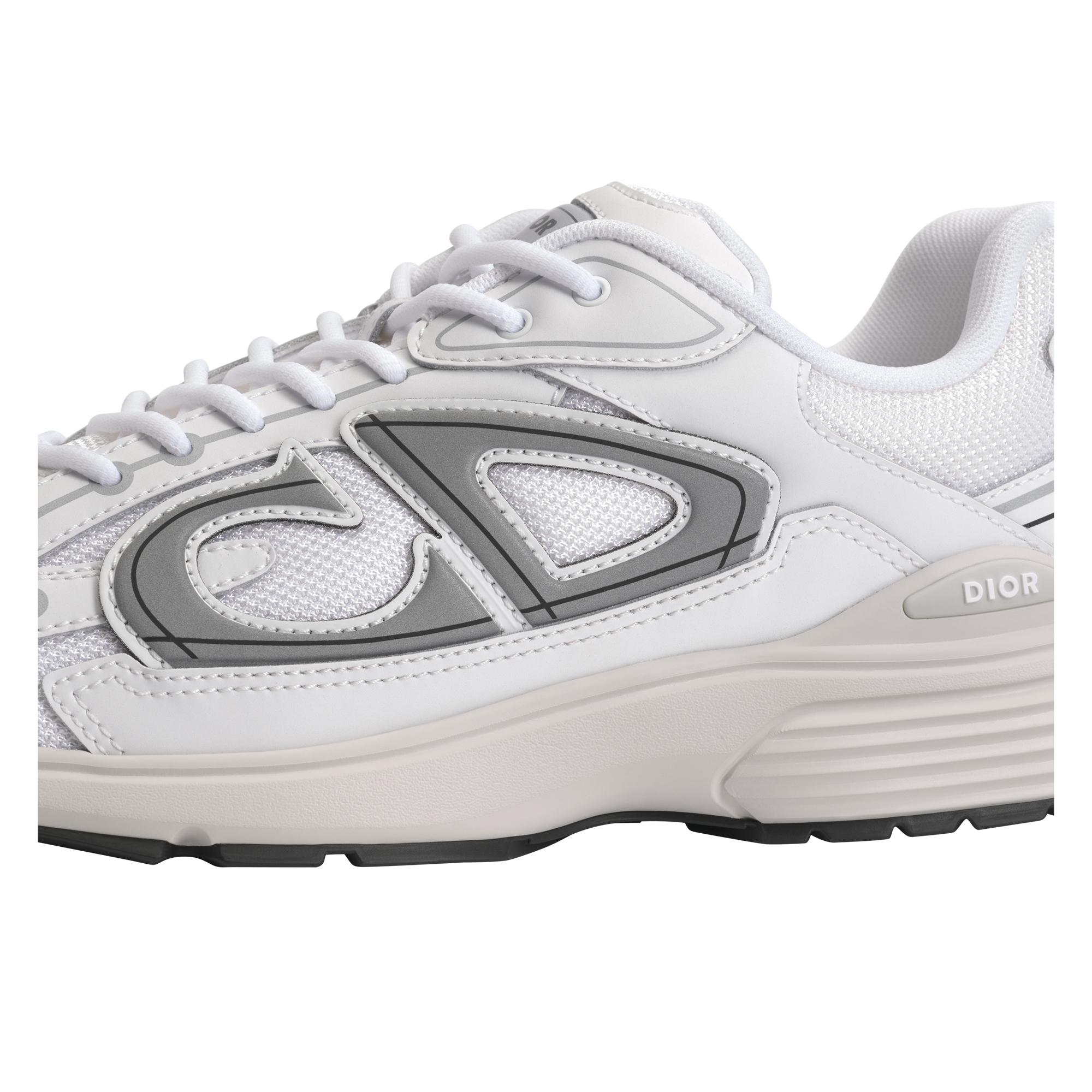B30 Countdown Sneaker White Technical Mesh and White Technical Fabric E09