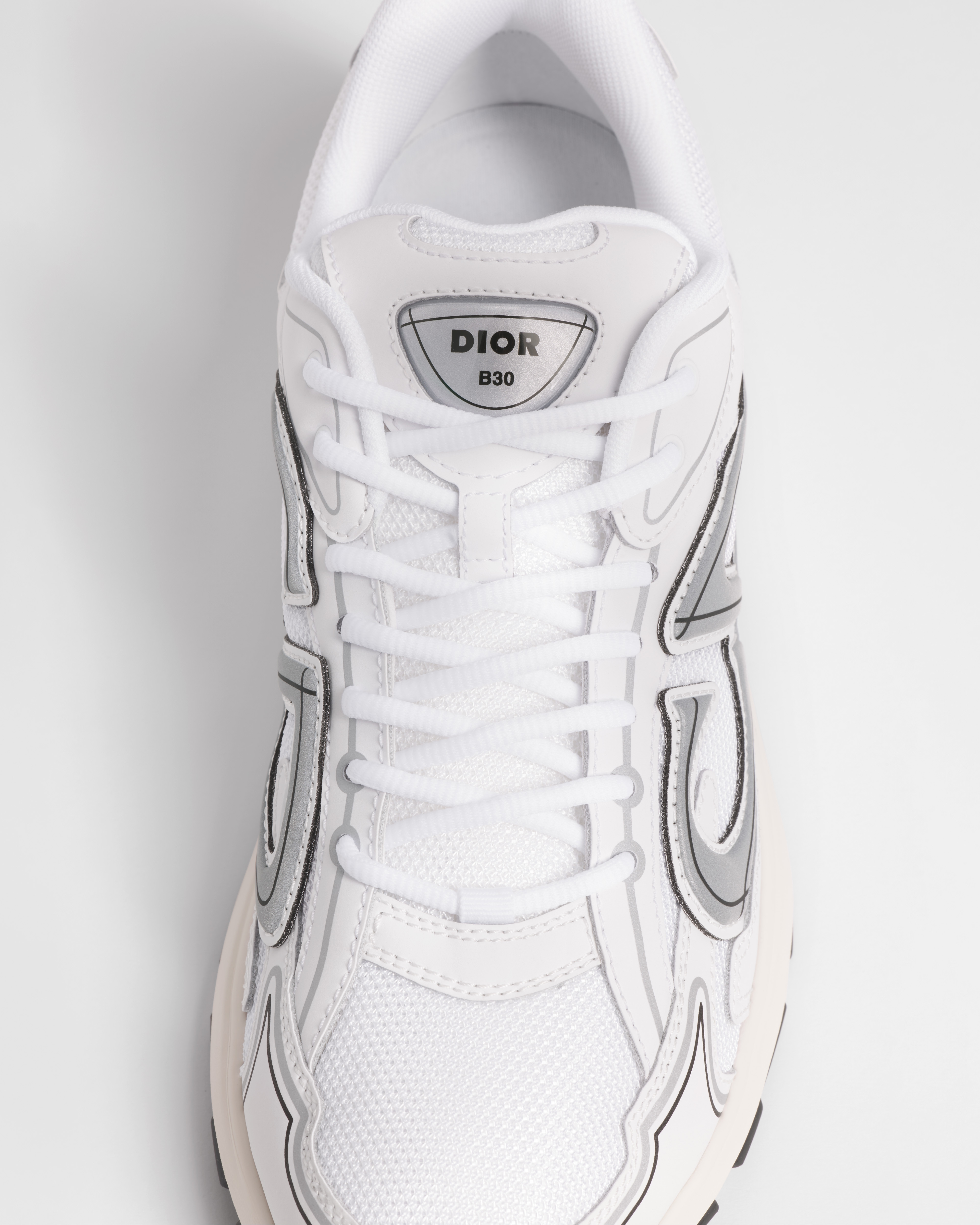 B30 Countdown Sneaker White Technical Mesh and White Technical Fabric E11