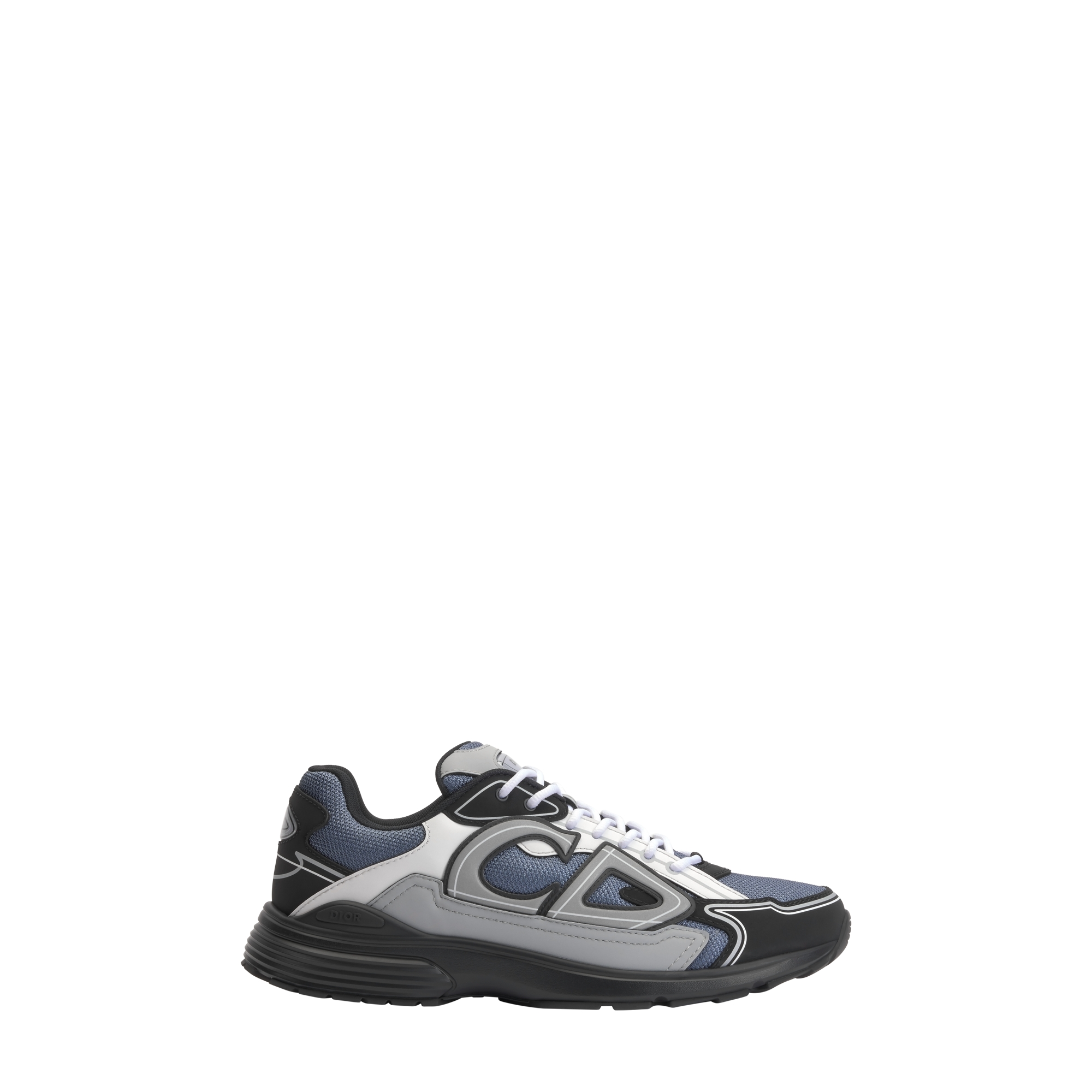 B30 Countdown Sneaker Blue Technical Mesh with Gray, White and Black Technical Fabric E02