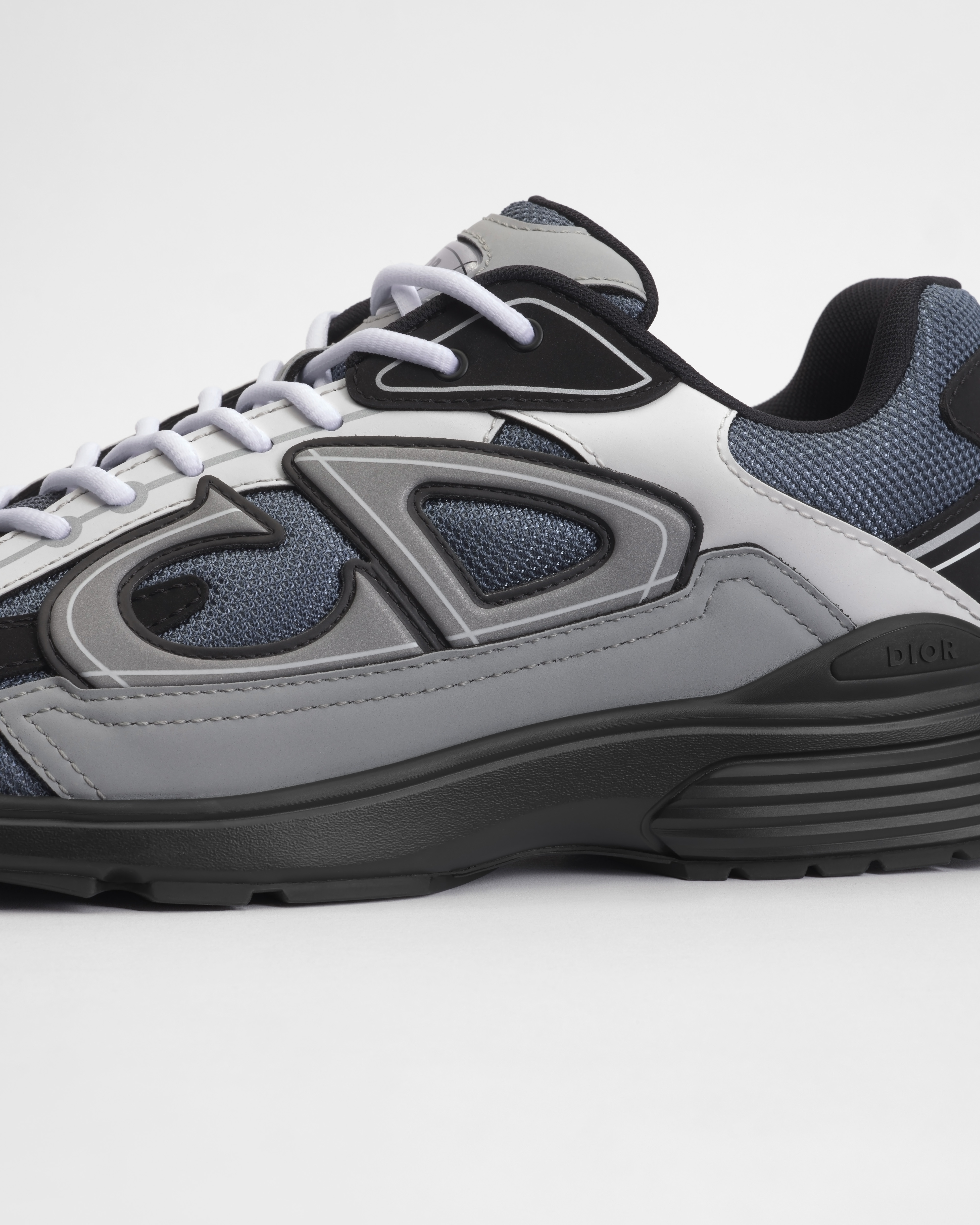 B30 Countdown Sneaker Blue Technical Mesh with Gray, White and Black Technical Fabric E09