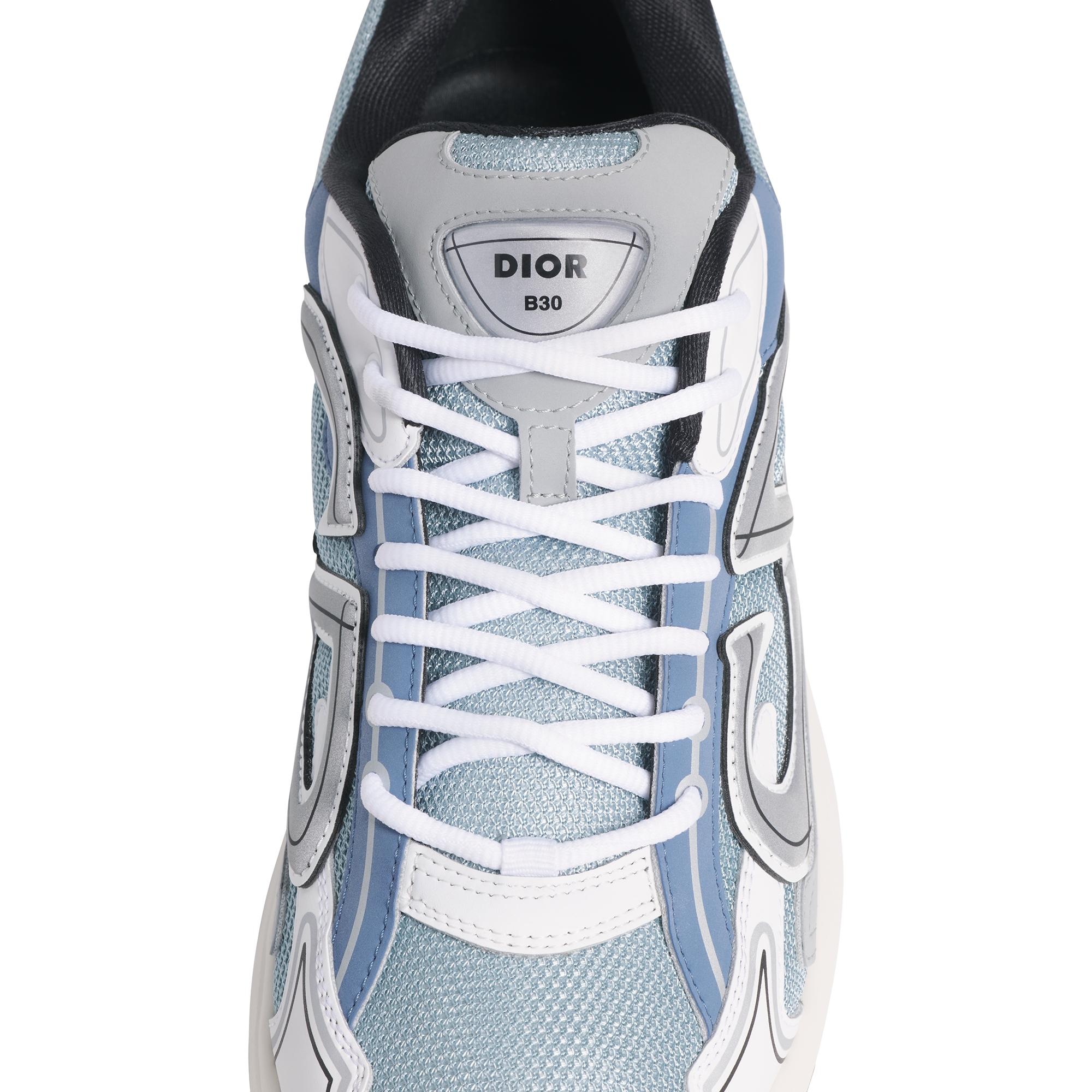 B30 Countdown Sneaker Light Blue Technical Mesh and Blue, Gray and White Technical Fabric E11