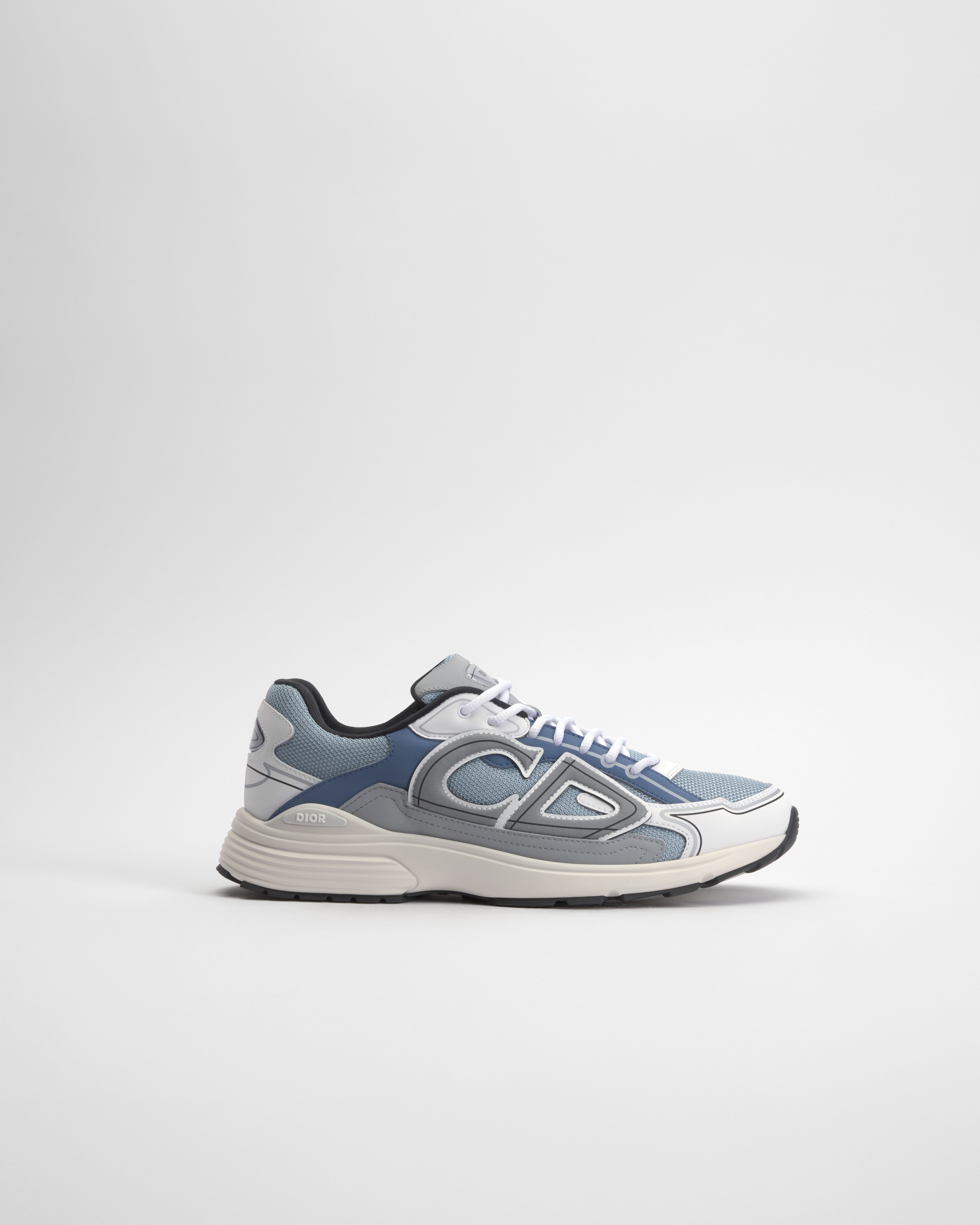 B30 Countdown Sneaker Light Blue Technical Mesh and Blue, Gray and White Technical Fabric E02