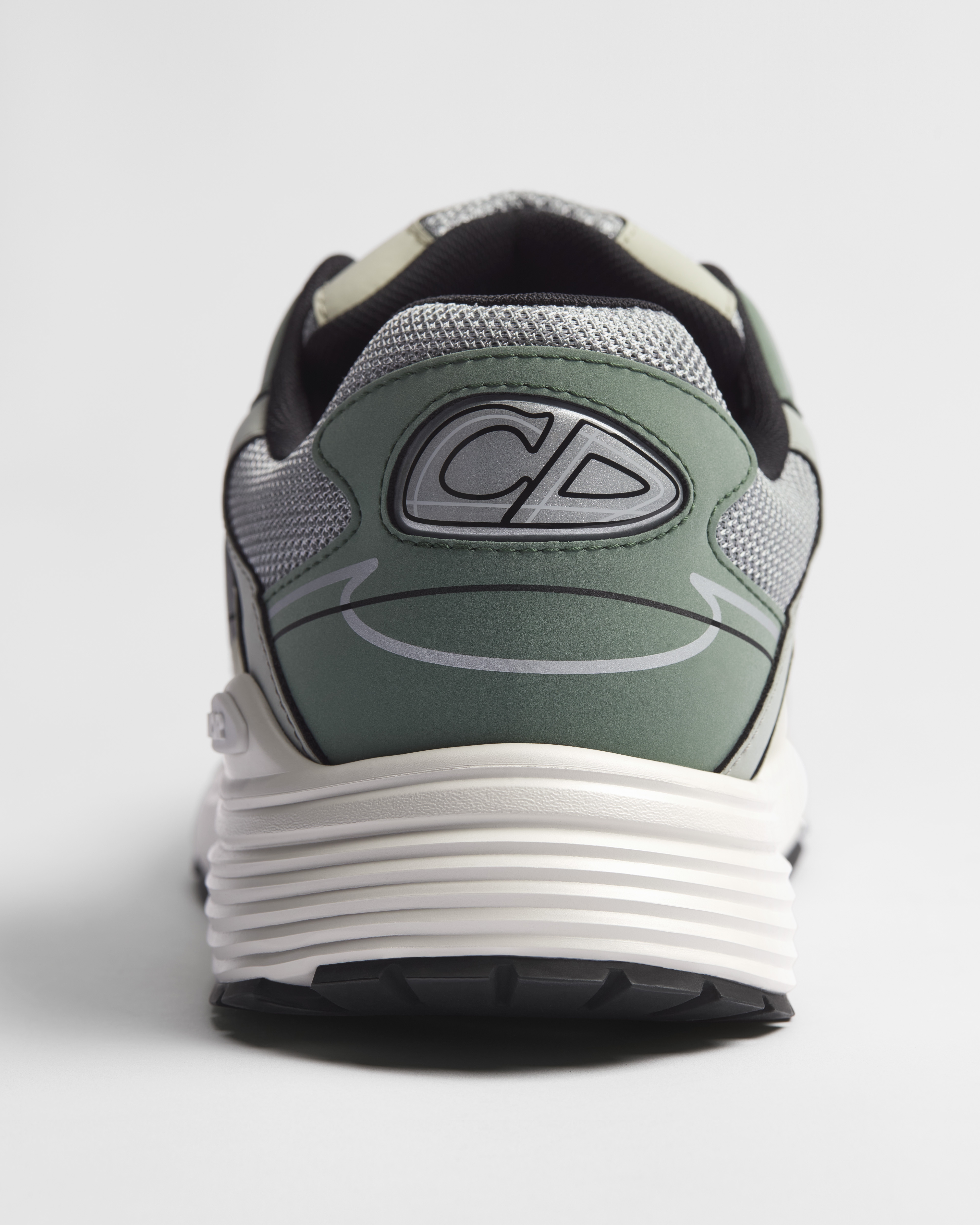 B30 Countdown Sneaker Gray Technical Mesh with Cedar Green, Gray and Cream Technical Fabric E10
