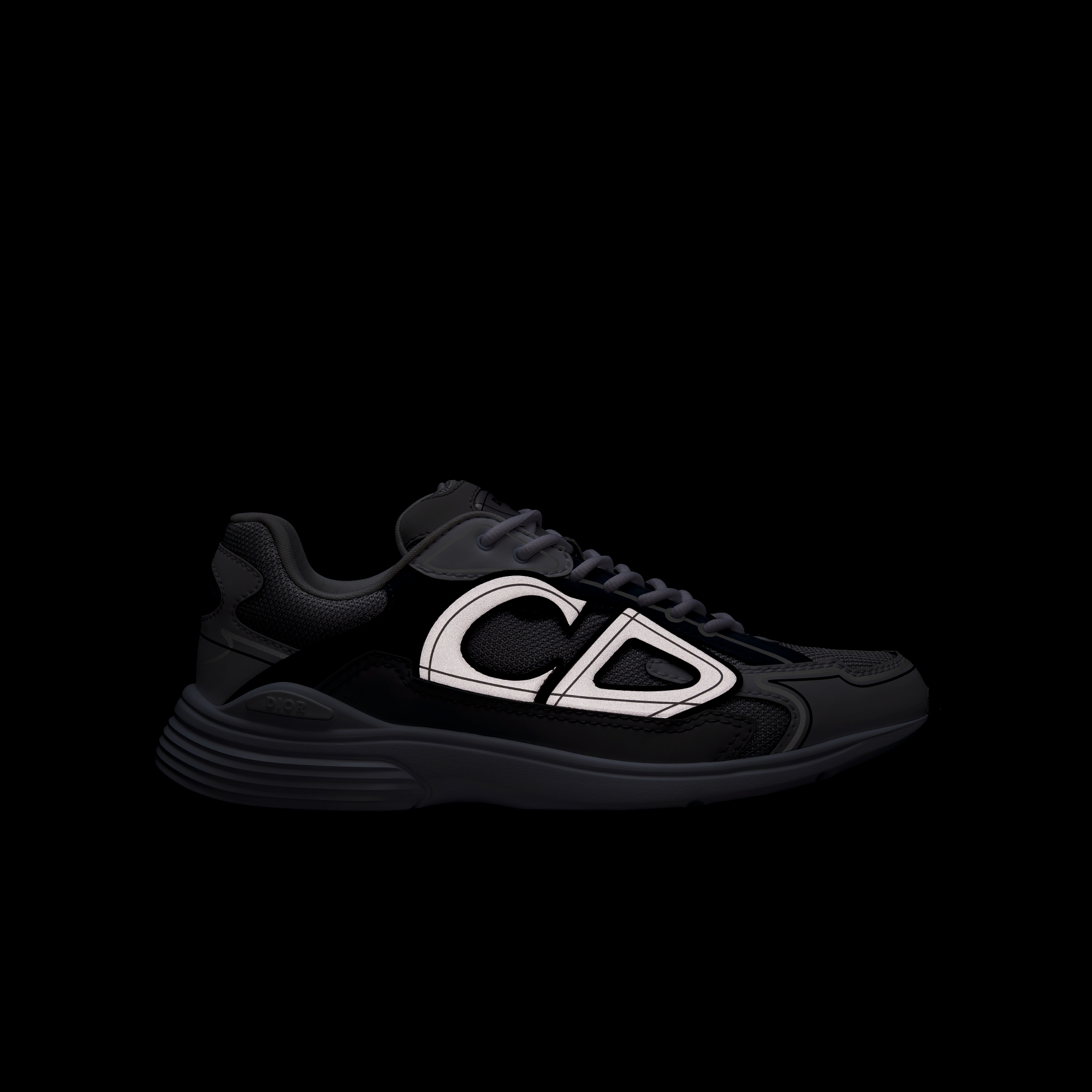 Sneaker B30 Countdown Maille technique grise et tissu technique bleu clair, bleu et gris E10