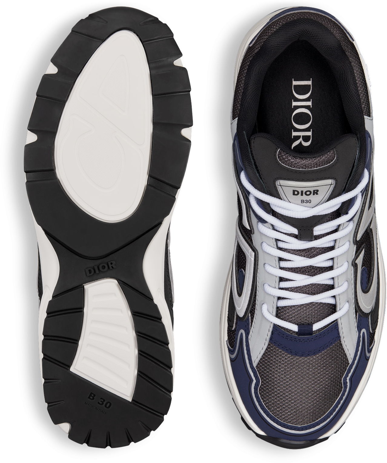 B30 Sneaker Anthracite Gray Mesh with Black, Blue and Dior Gray ...