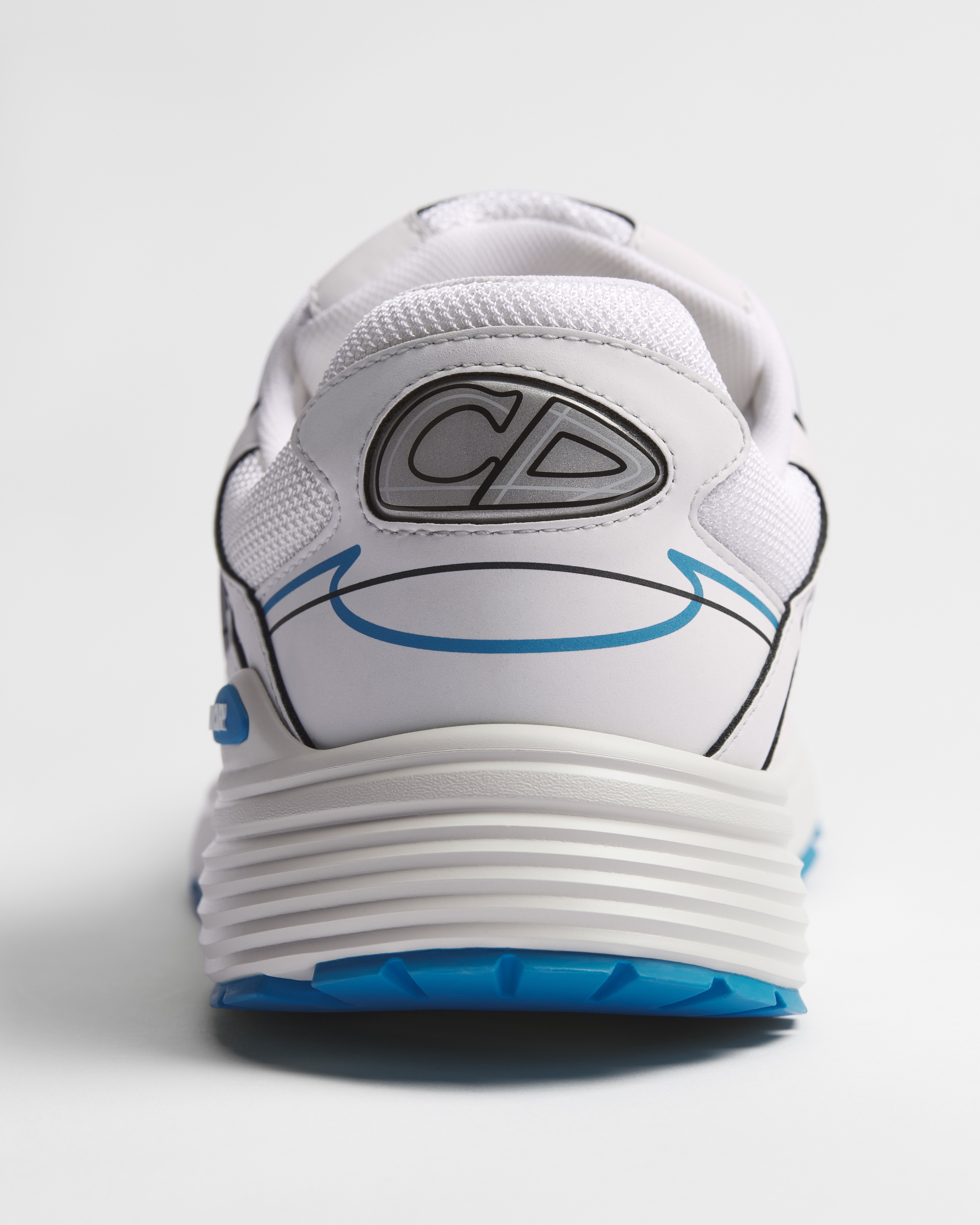 B30 Countdown Sneaker White Technical Mesh with White and Light Blue Technical Fabric E10