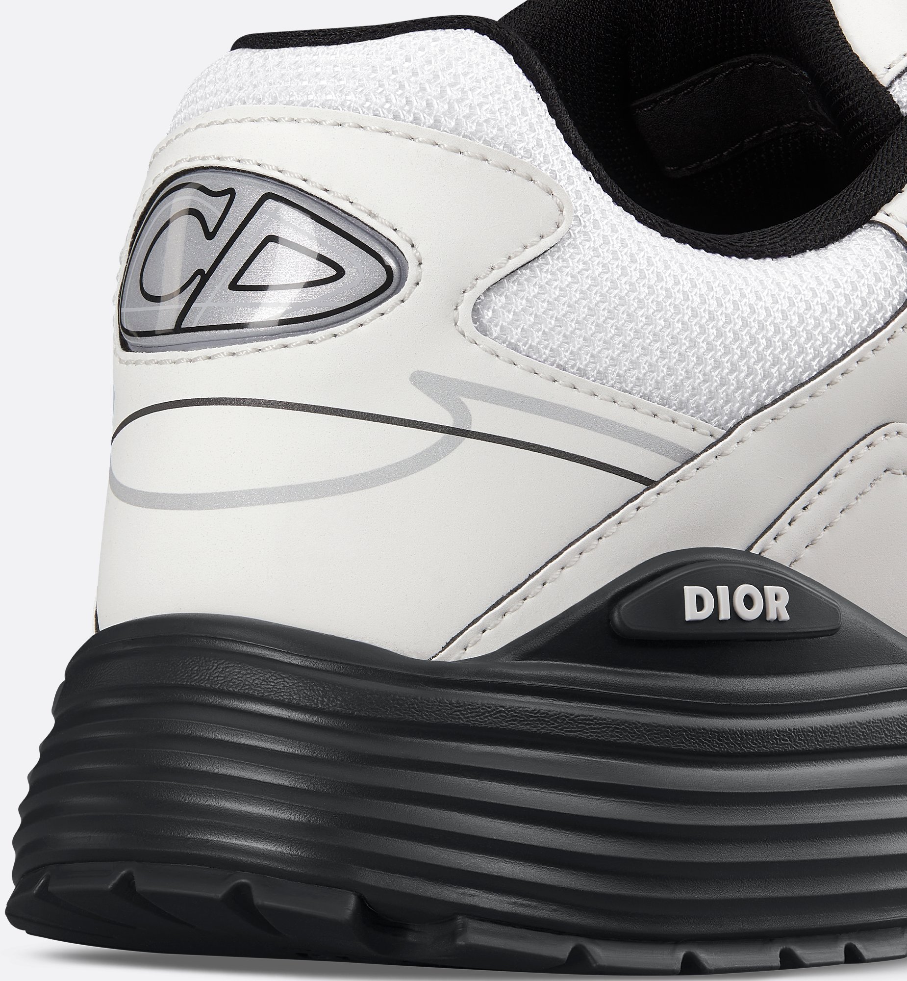 B30 Countdown Sneaker White Mesh and White Technical Fabric B30 Countdown Sneaker White Mesh and White Technical Fabric