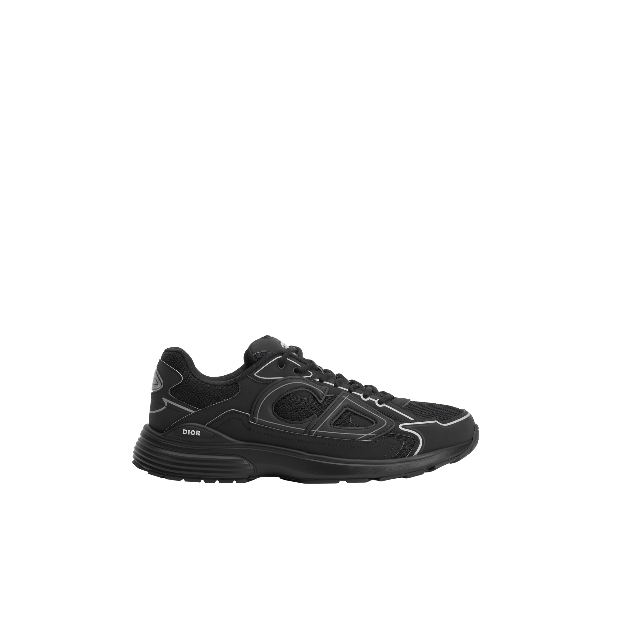 B30 Countdown Sneaker Black Technical Mesh and Black Technical Fabric E02