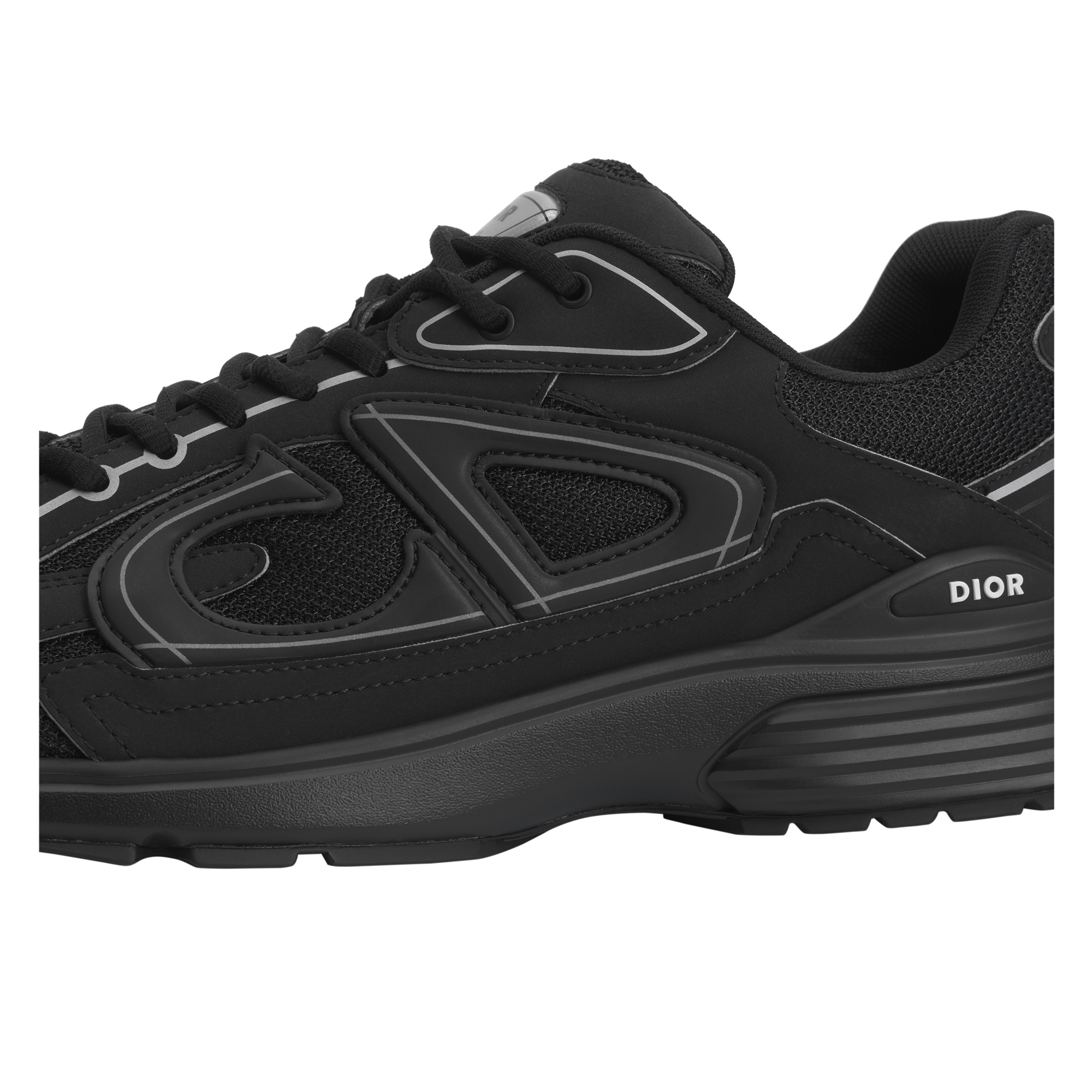 B30 Countdown Sneaker Black Technical Mesh and Black Technical Fabric E09