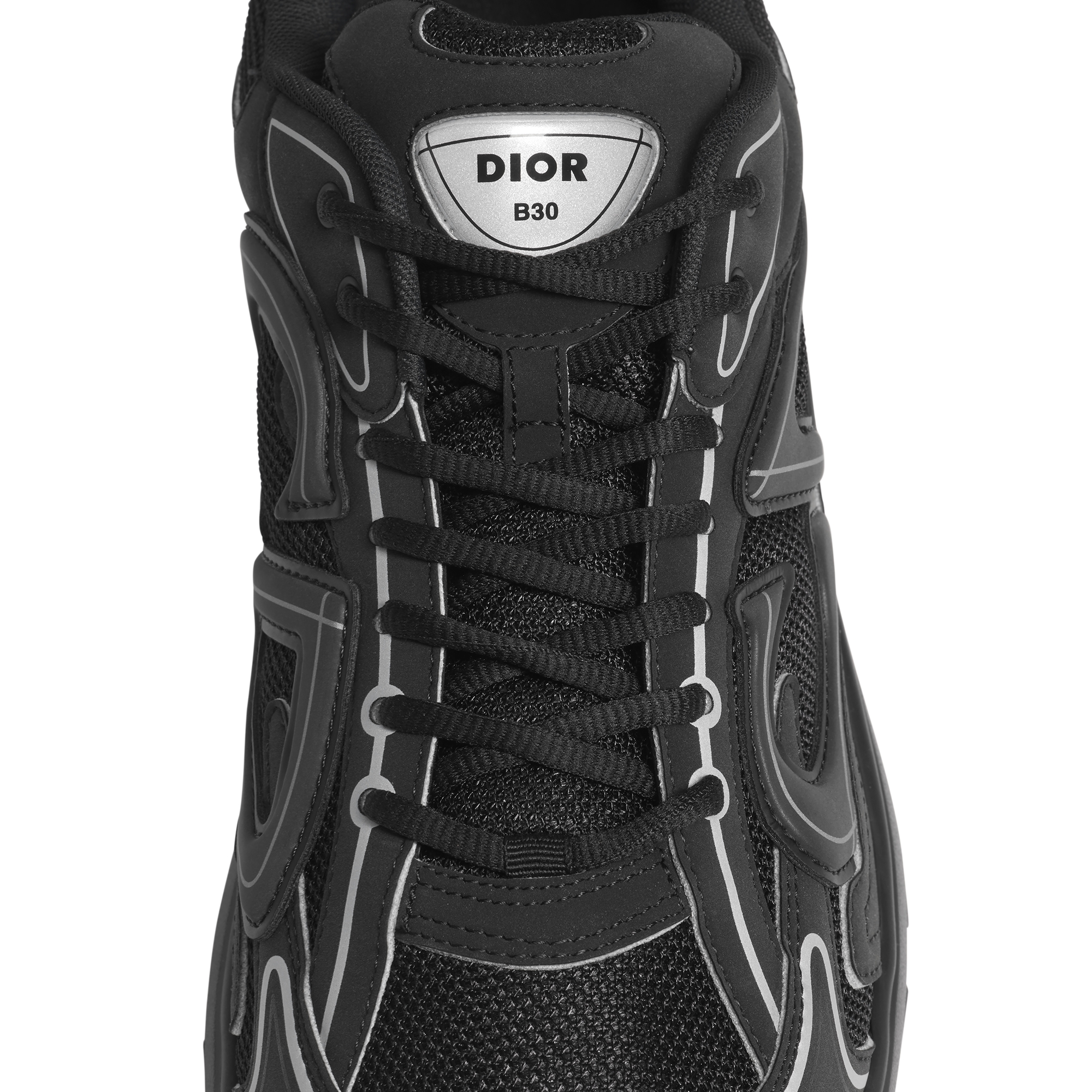 B30 Countdown Sneaker Black Technical Mesh and Black Technical Fabric E11