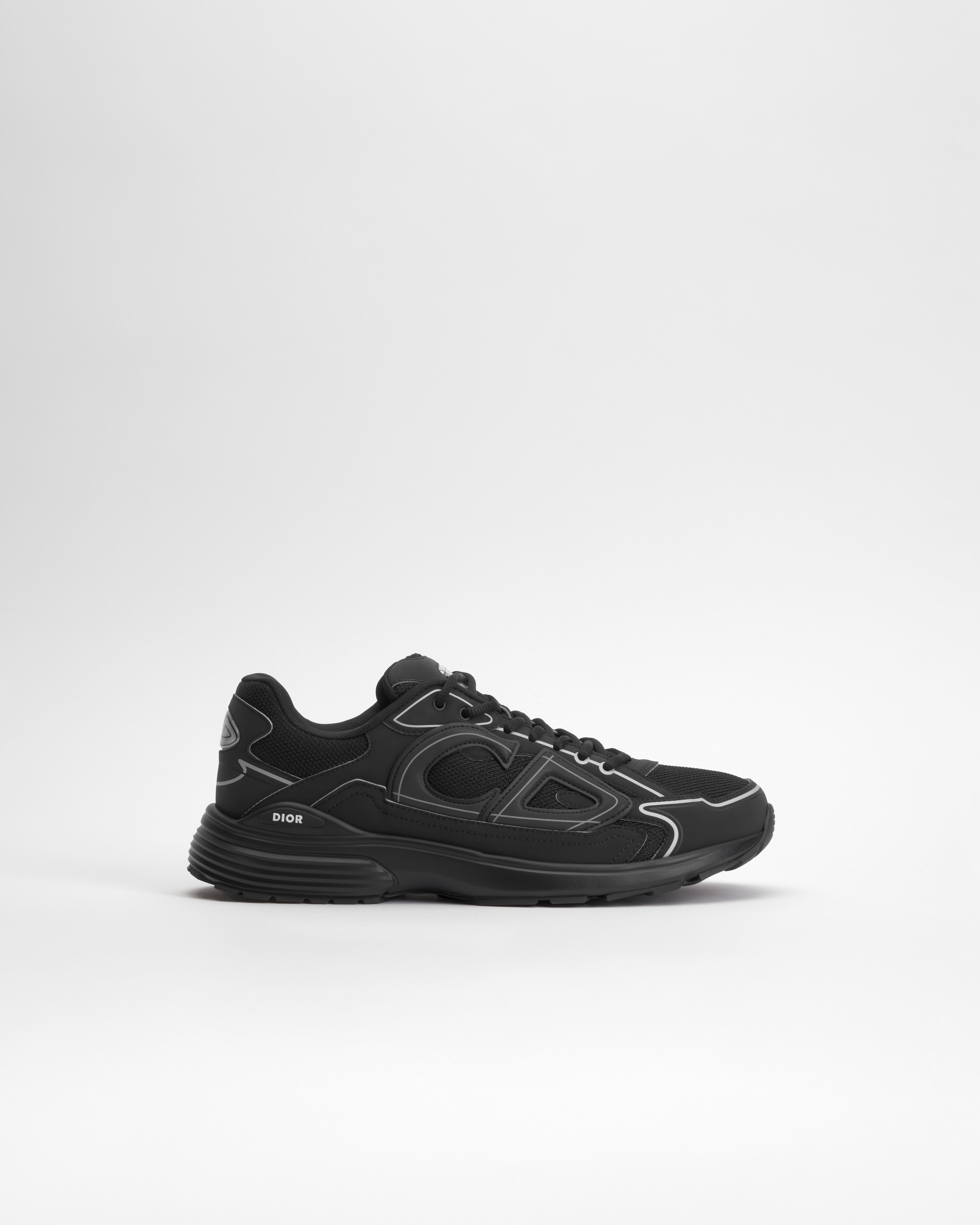B30 Countdown Sneaker Black Technical Mesh and Black Technical Fabric E02