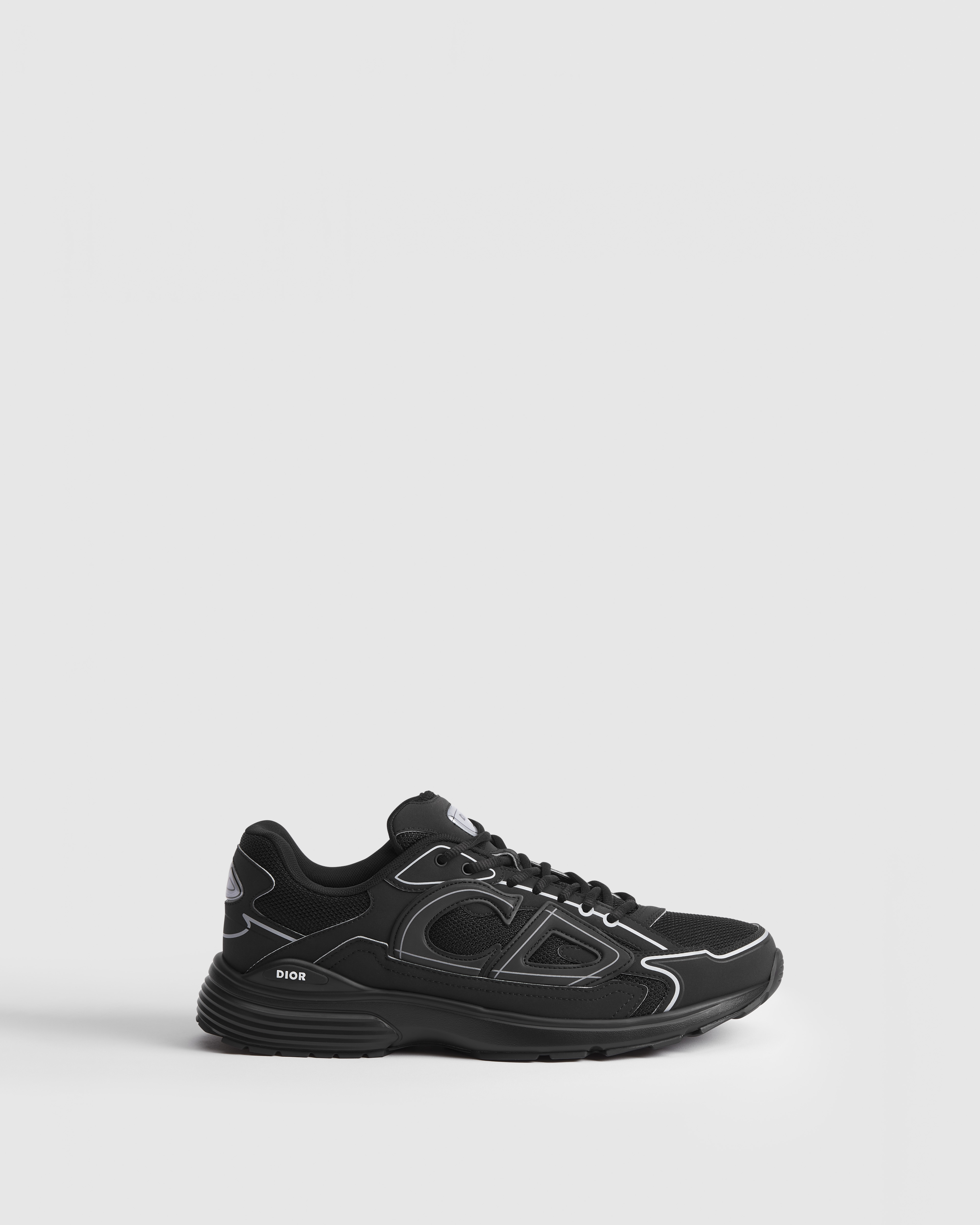 B30 Countdown Sneaker Black Technical Mesh and Black Technical Fabric E02