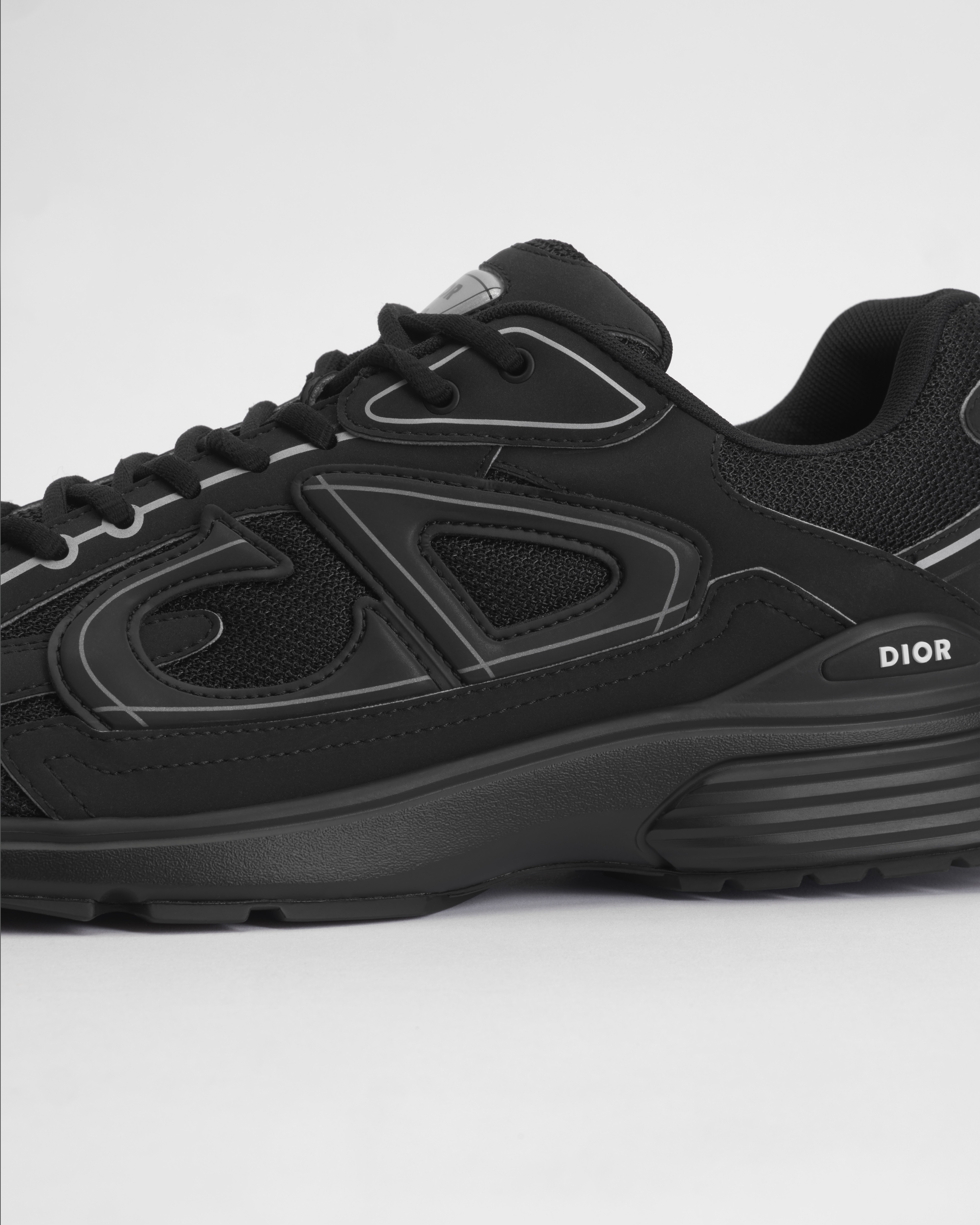 B30 Countdown Sneaker Funktionsmesh und Funktionsstoff in Schwarz E09