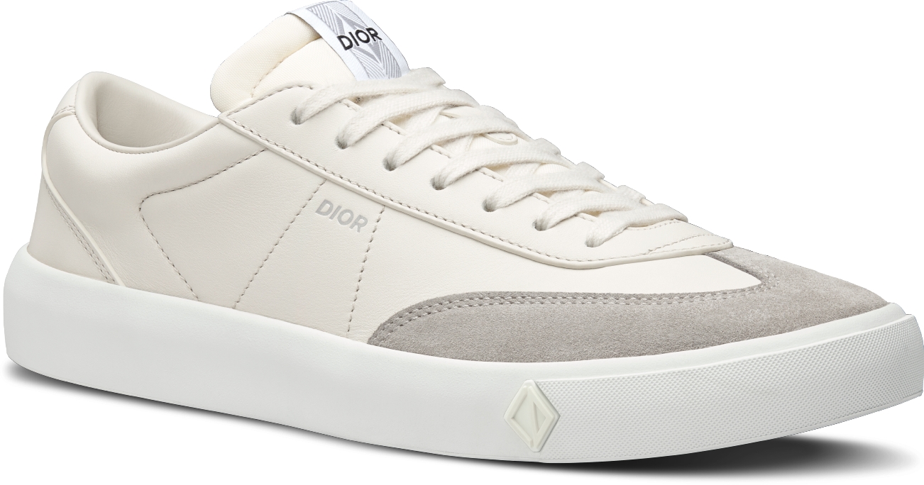 B101 Sneaker Cream Smooth Calfskin and Greige Nubuck | DIOR